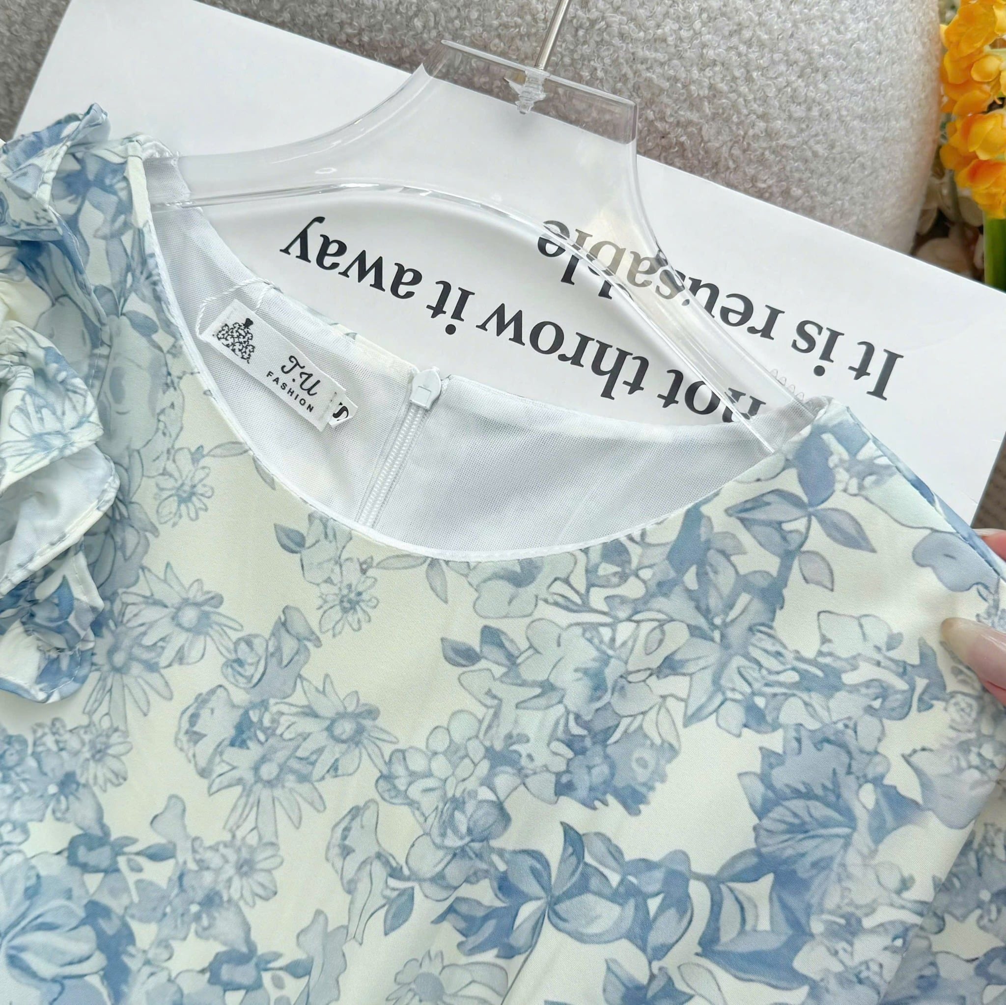 Đầm Thiết Kế Tay Bèo Dáng Xòe Đi Chơi TuTu Store Mã D1679