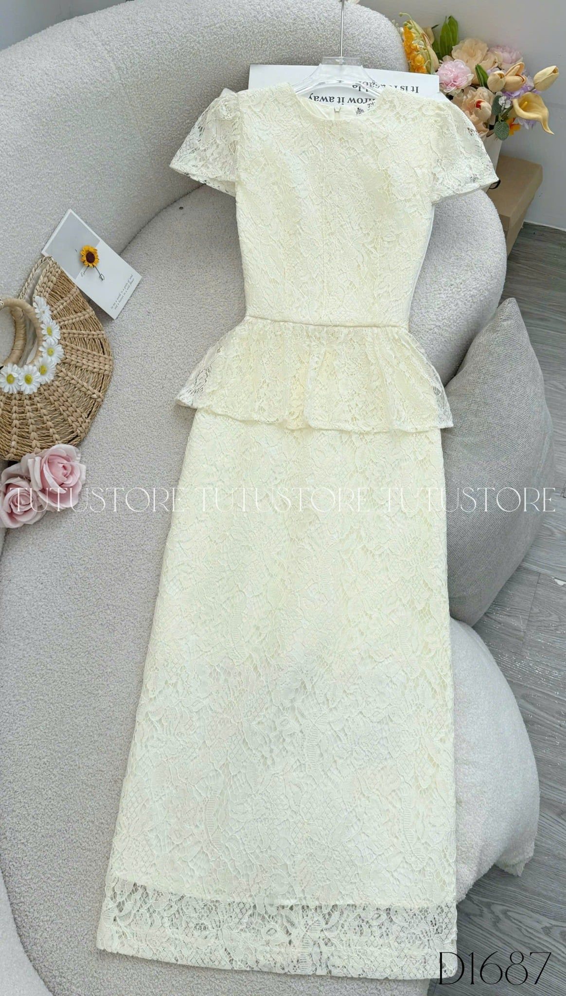 Đầm Ren Thiết Kế Dáng Dài Sang Trọng Đi Tiệc TuTu Store Mã D1687