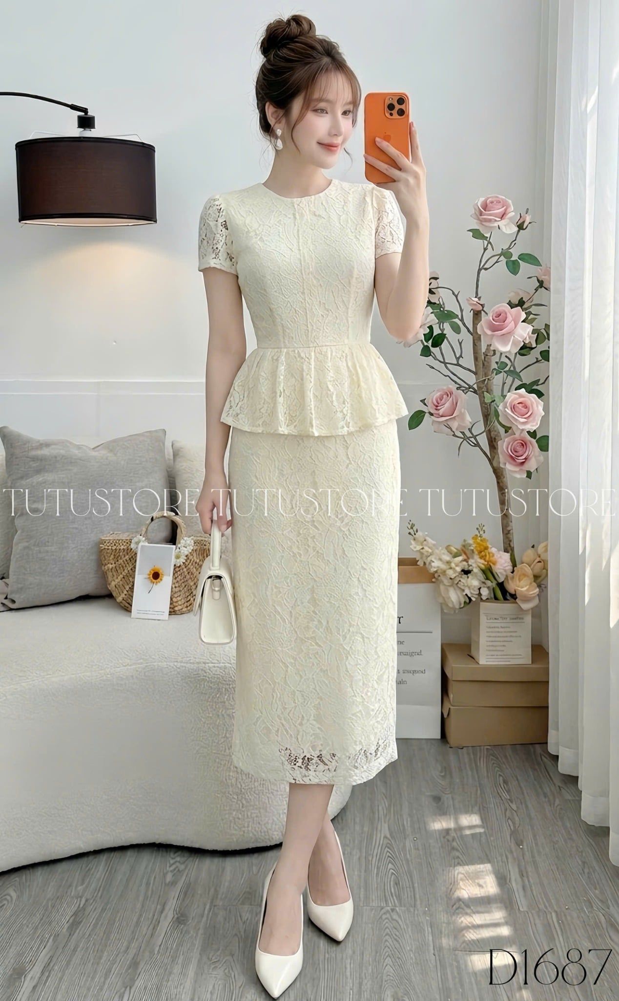 Đầm Ren Thiết Kế Dáng Dài Sang Trọng Đi Tiệc TuTu Store Mã D1687