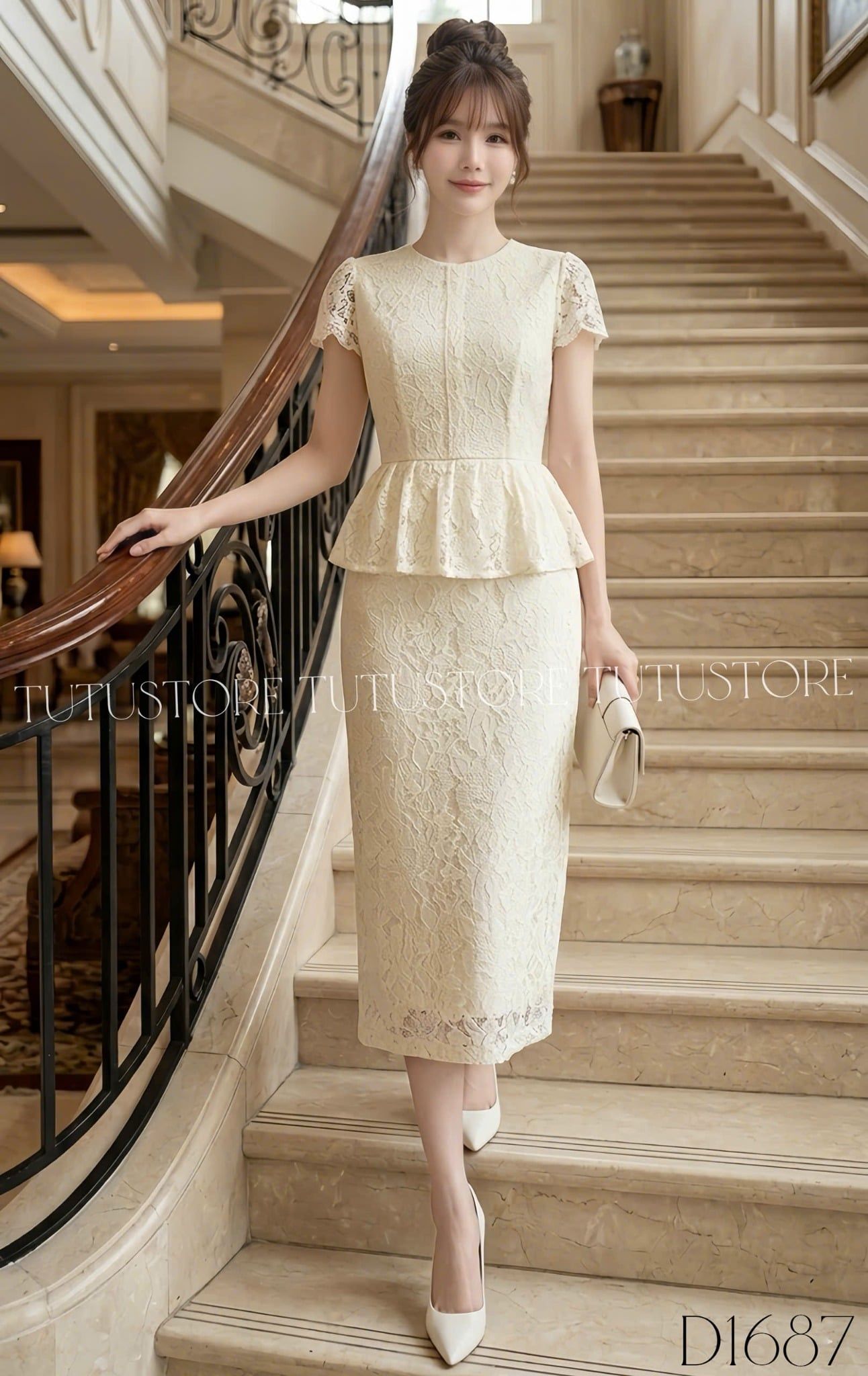 Đầm Ren Thiết Kế Dáng Dài Sang Trọng Đi Tiệc TuTu Store Mã D1687