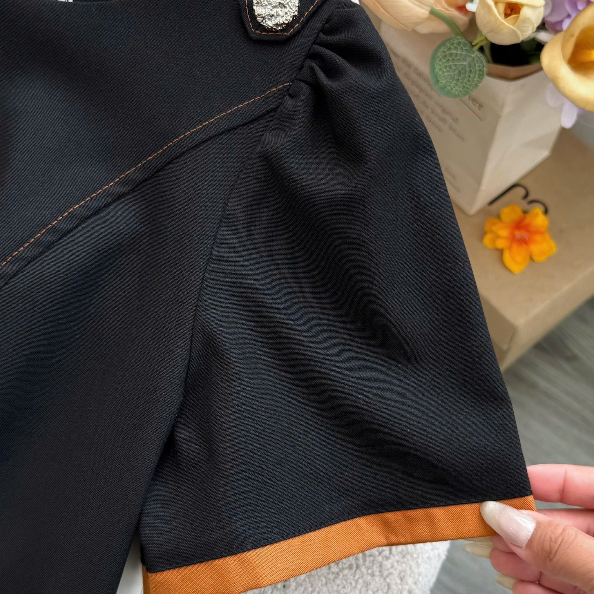 Đầm Thiết Kế Cổ Thuyền Phối Viền Màu Dáng Chữ A Thanh Lịch Công Sở TuTu Store Mã D1688