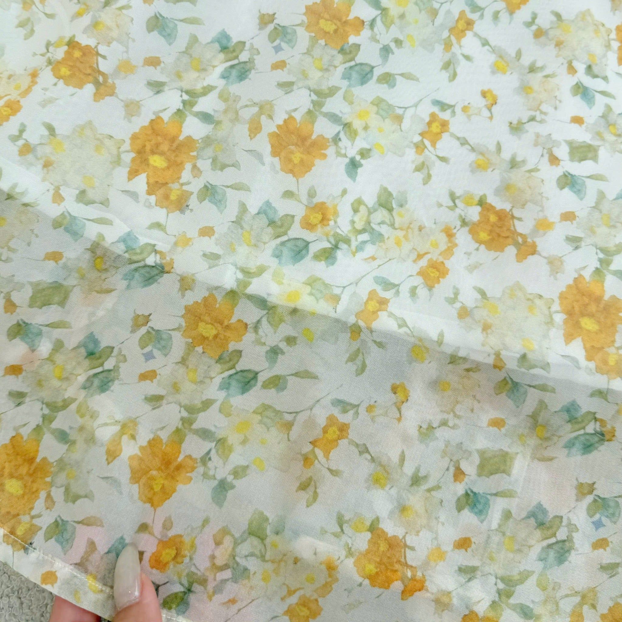 Đầm Voan Thiết Kế Cổ V Tay Dài Dáng Xòe TuTu Store Mã D1686