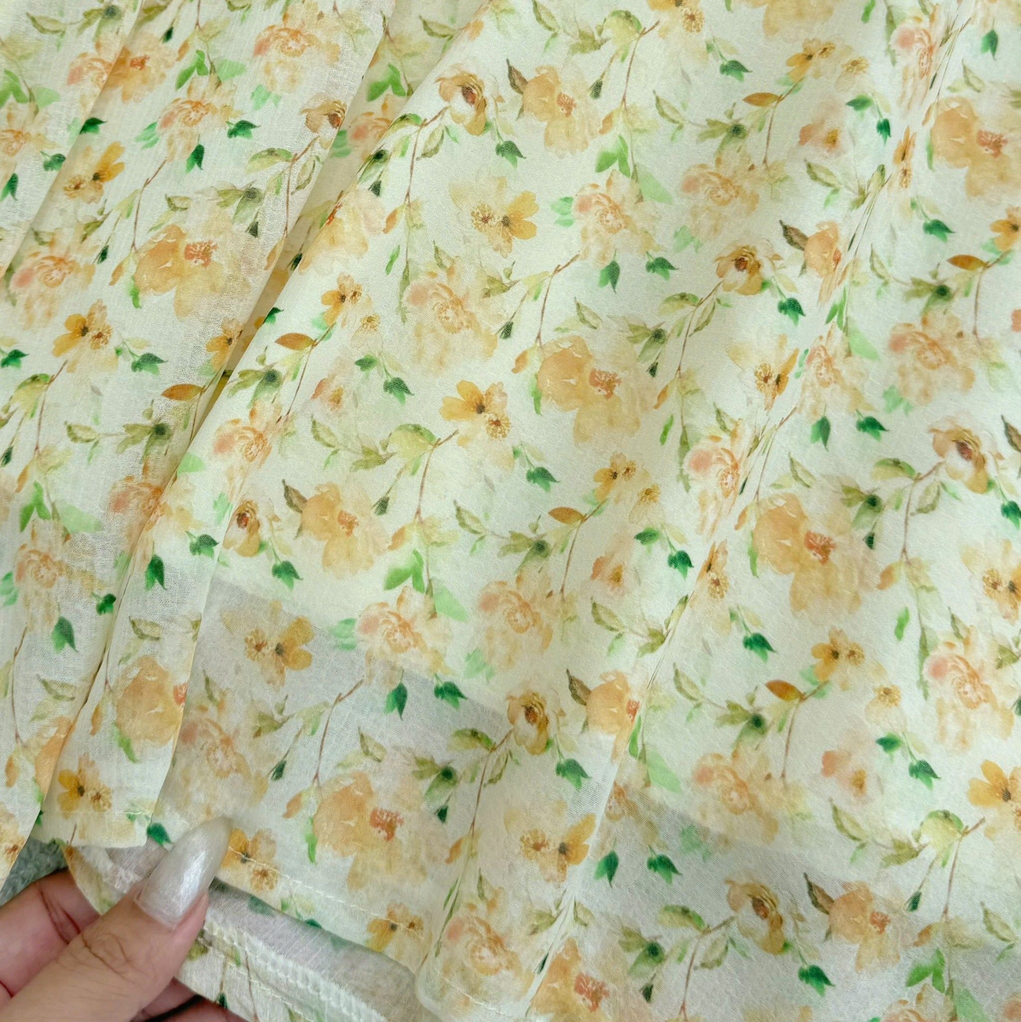 Đầm Thiết Kế Tay Dài Dáng Xòe Hoa Nhí Nhẹ Nhàng Đi Chơi TuTu Store Mã D1699