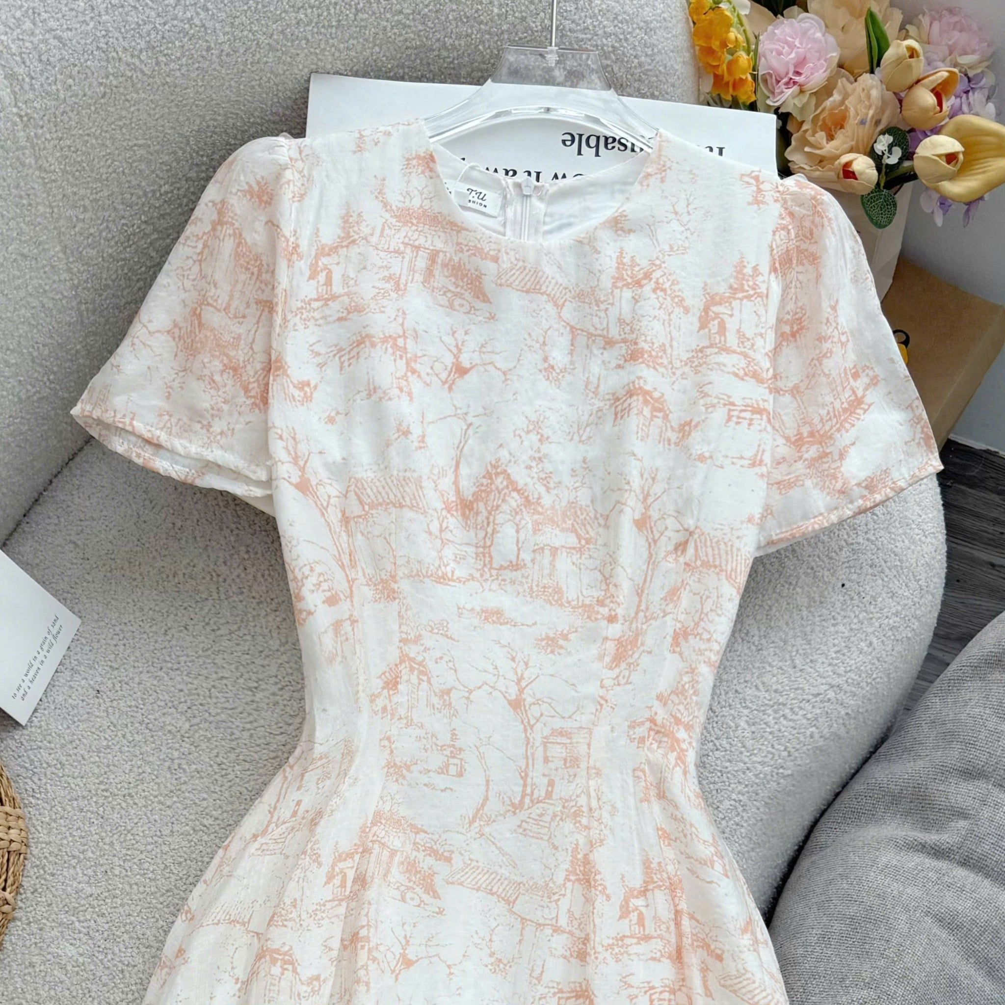 Đầm Thiết Kế Cổ Tròn Dáng Xòe Nhẹ Nhàng Đi Chơi TuTu Store Mã D1694