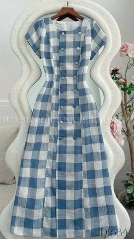 Đầm Caro Thiết Kế Dáng A Dài Đi Chơi TuTu Store Mã D1684