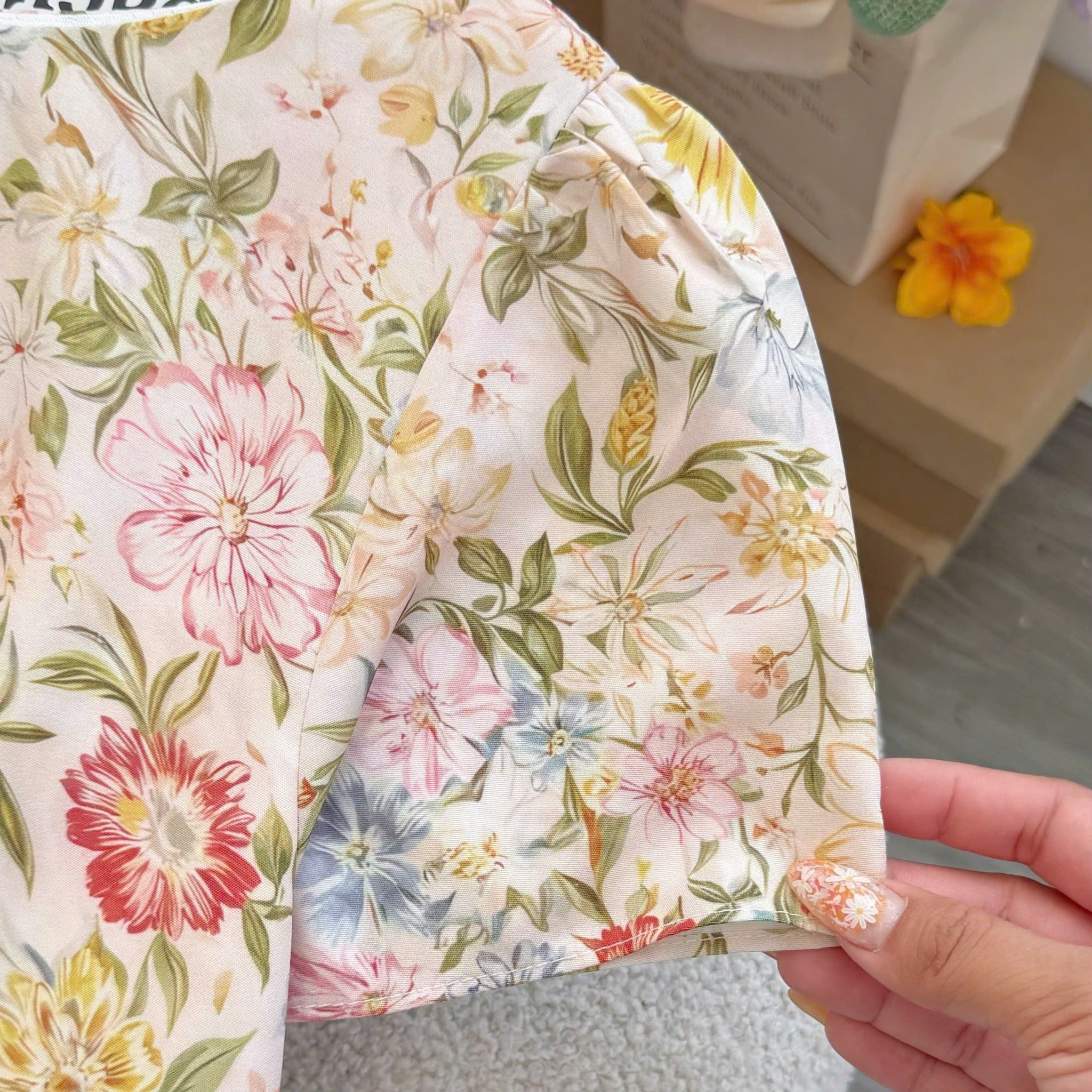 Đầm Hoa Thiết Kế Dáng Dài Cổ Thuyền Đi Chơi TuTu Store Mã D1697