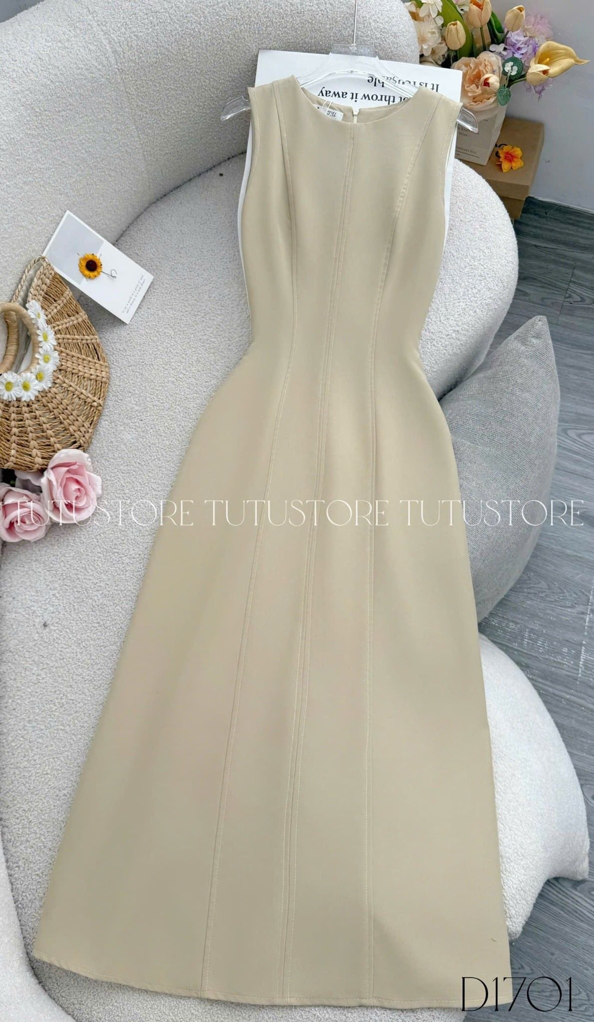 Đầm Thiết Kế Dáng Dài Thanh Lịch Đi Tiệc TuTu Store Mã D1701