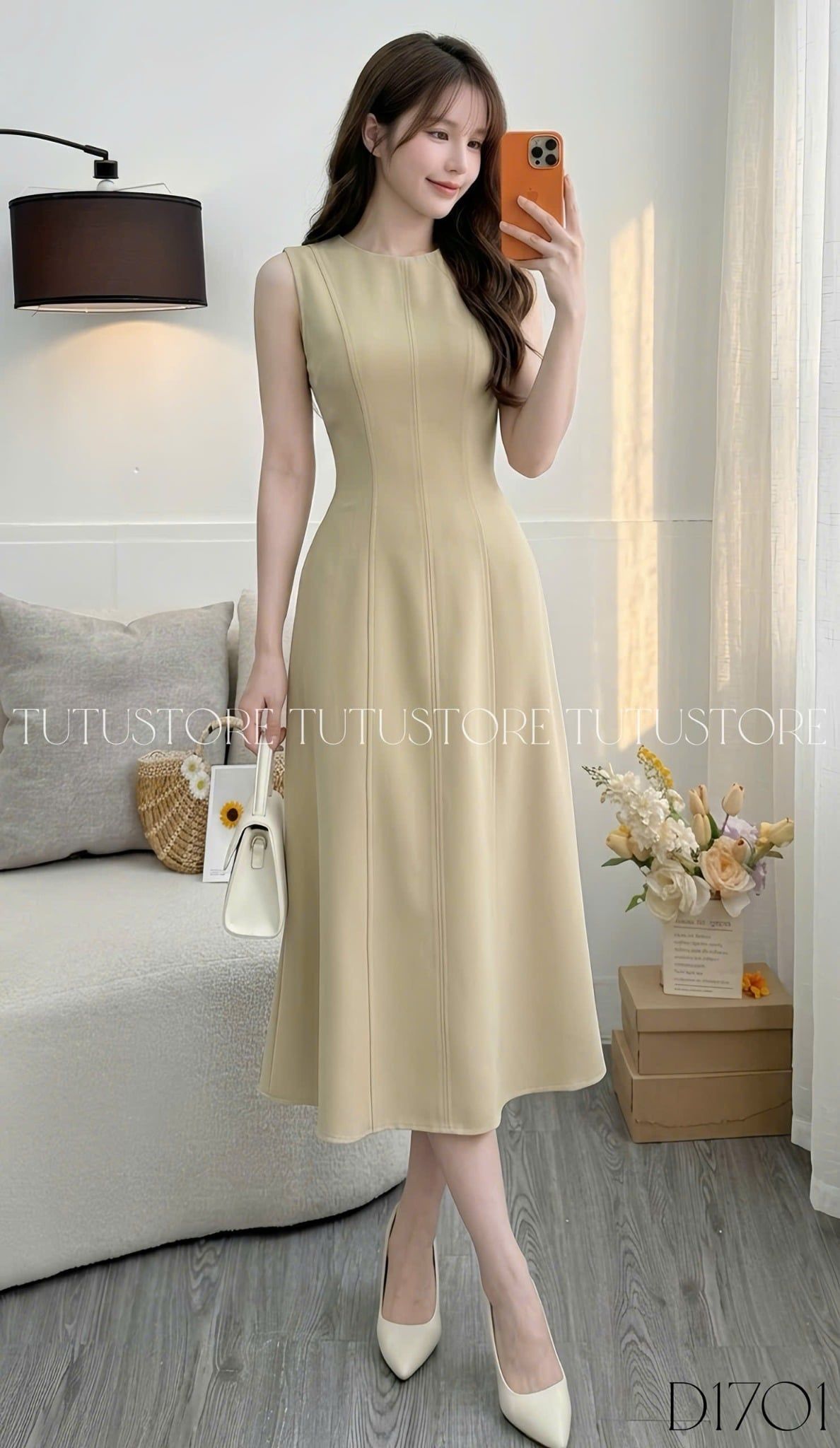 Đầm Thiết Kế Dáng Dài Thanh Lịch Đi Tiệc TuTu Store Mã D1701