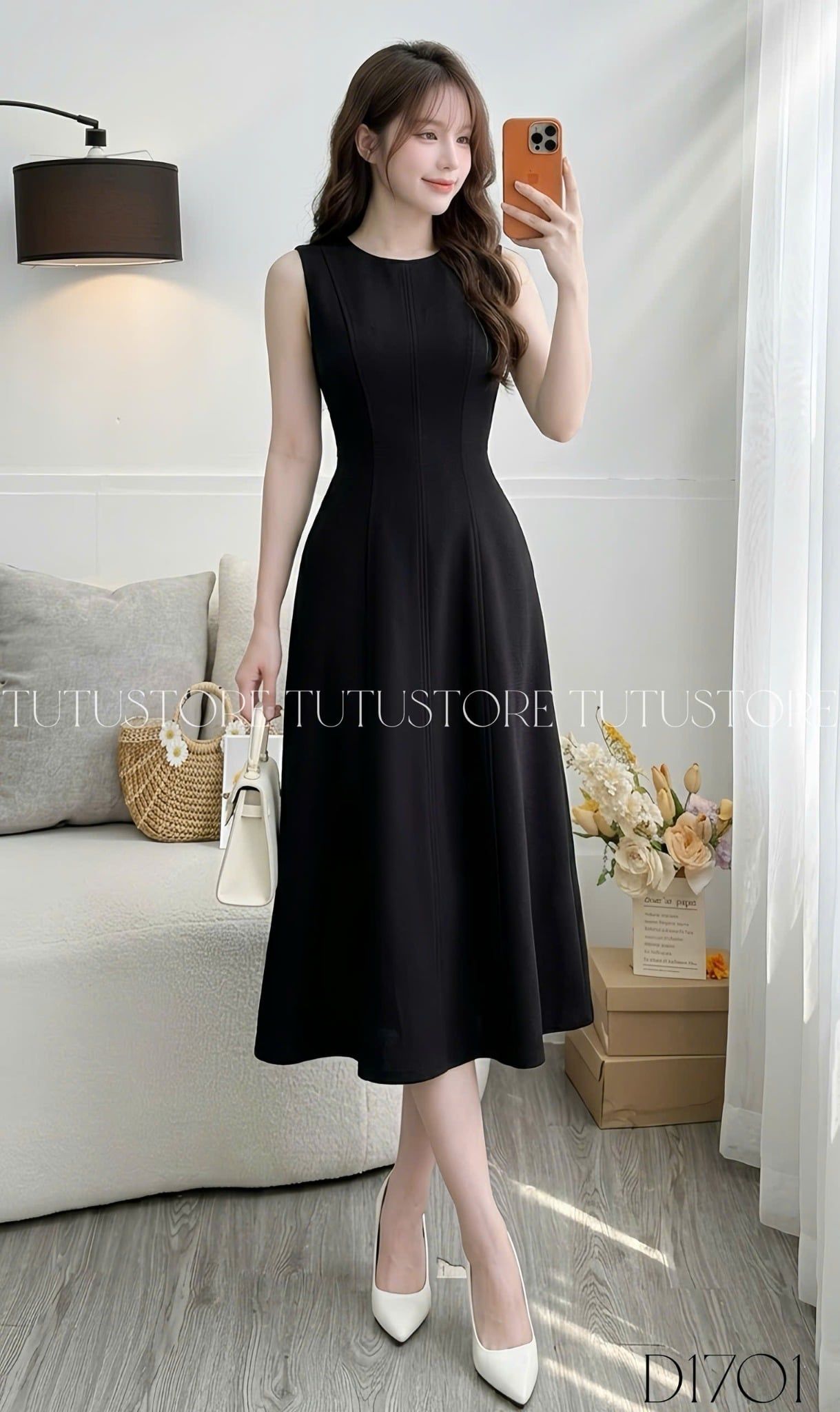Đầm Thiết Kế Dáng Dài Thanh Lịch Đi Tiệc TuTu Store Mã D1701