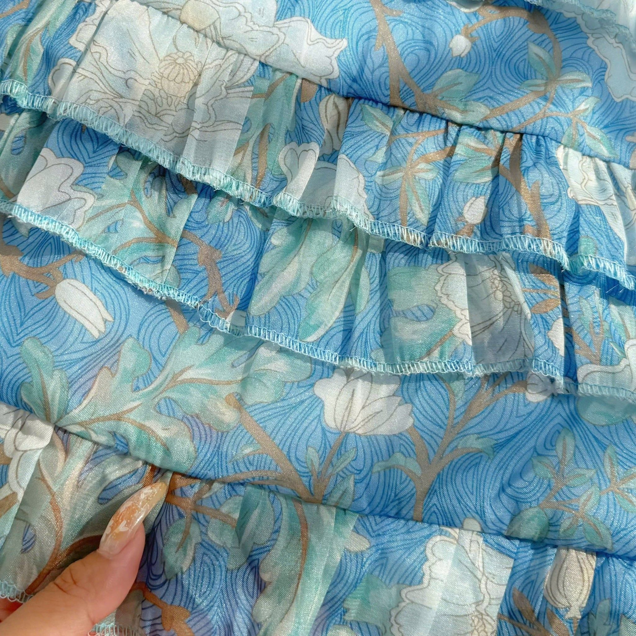 Đầm Voan Thiết Kế Cổ Sơ Mi Tay Dài Dáng Xòe TuTu Store Mã D1689