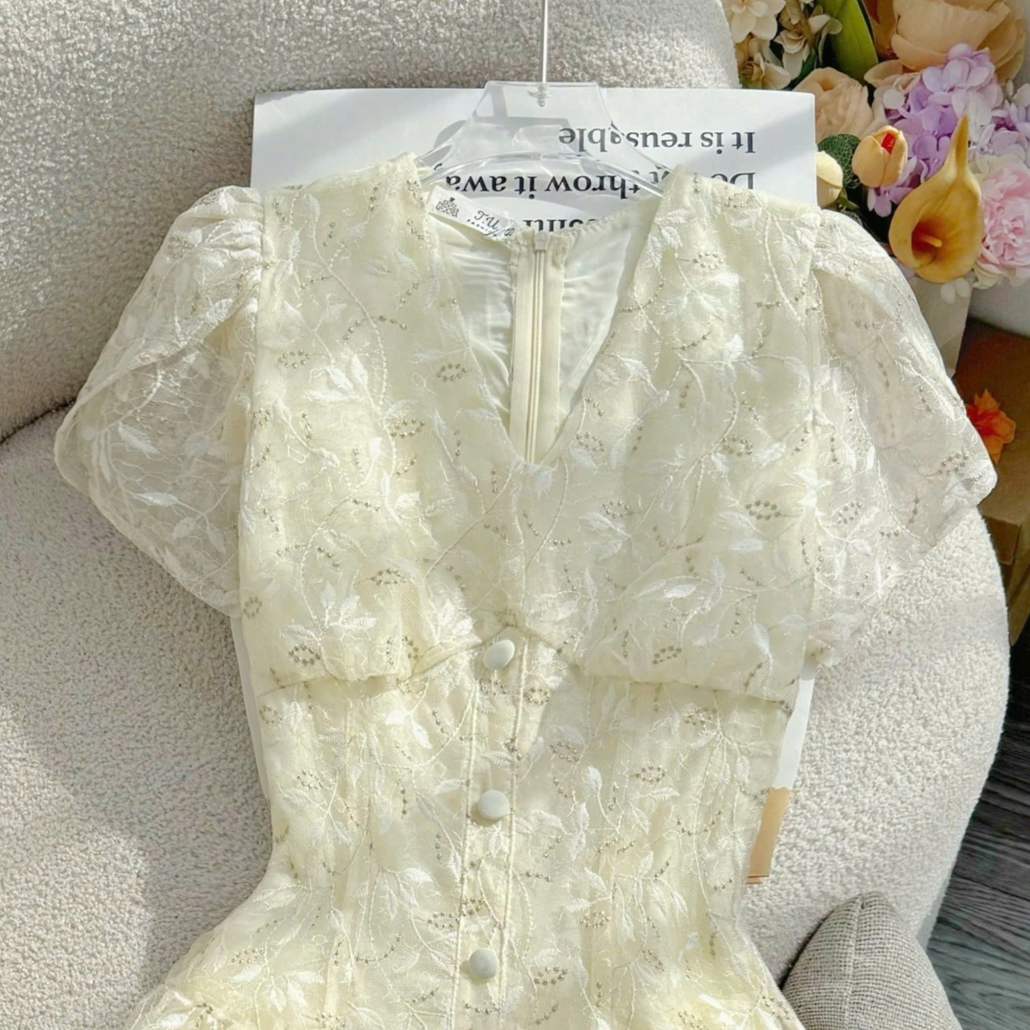 Đầm Thiết Kế Cổ V Dáng Xòe Đi Tiệc TuTu Store Mã D1709