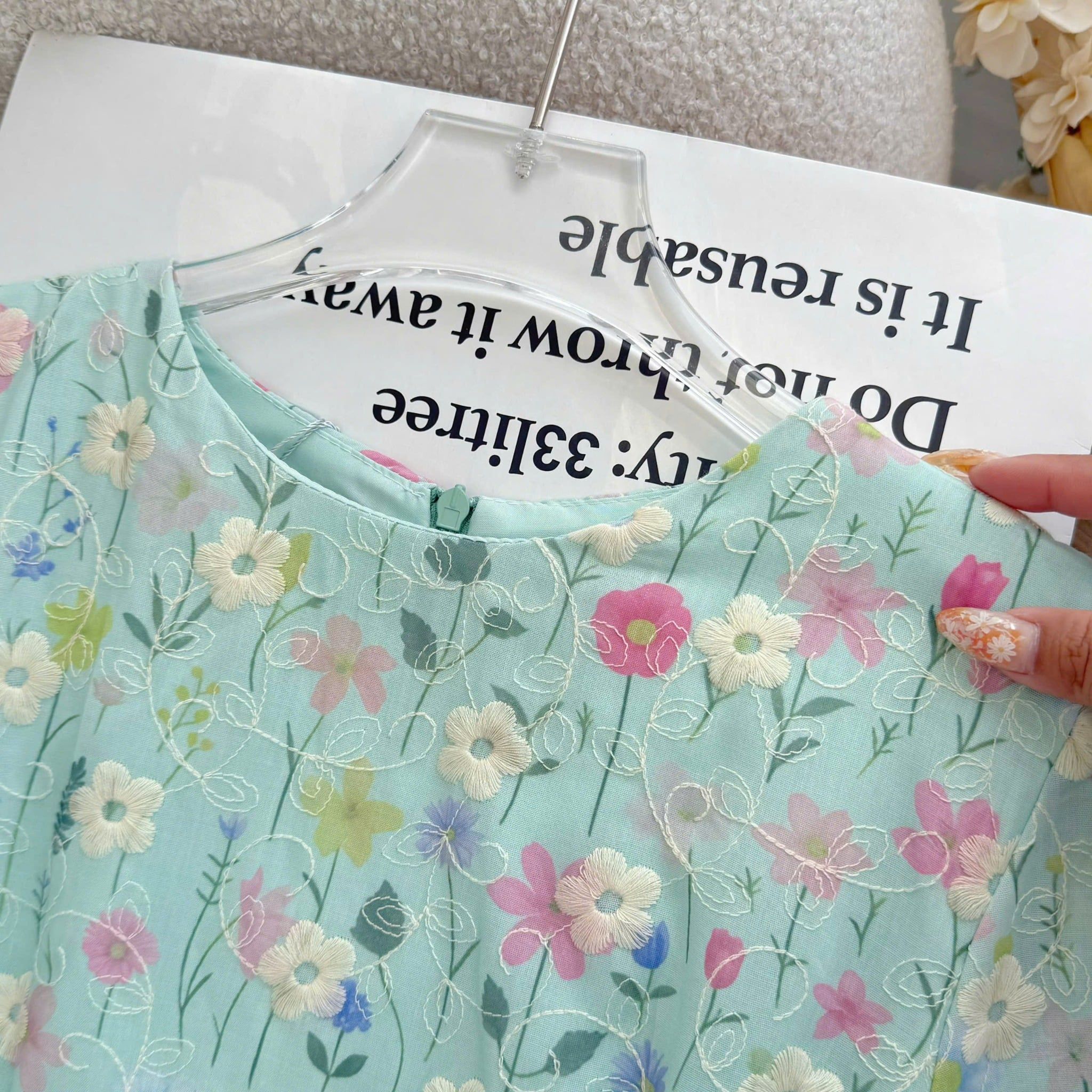 Đầm Kate Thêu Thiết Kế TuTu Store Phù Hợp Đi Chơi Dành Cho Nữ - Mã D1322