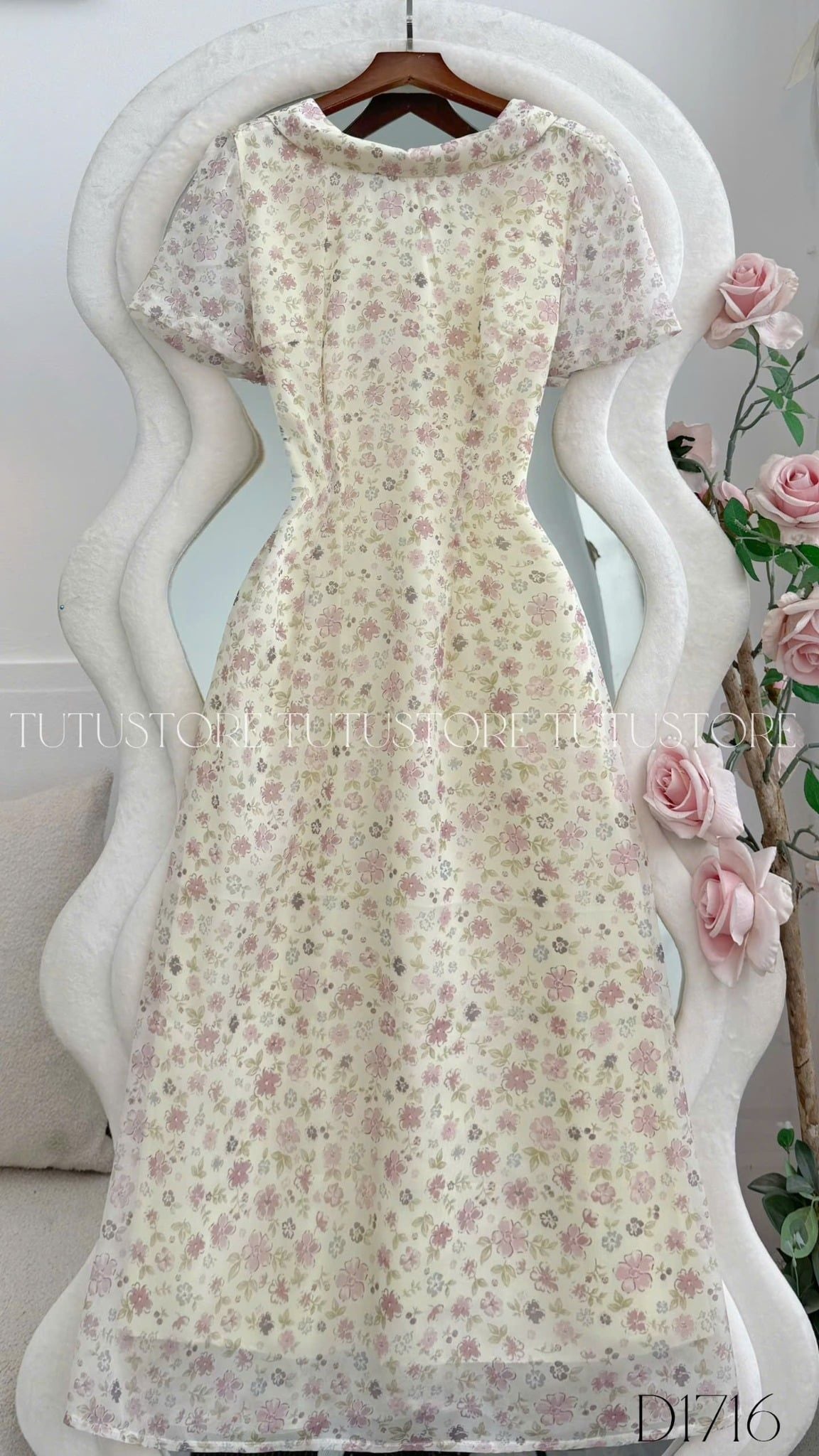 Đầm Thiết Kế Cổ Ngược Dáng Dài Đi Chơi TuTu Store Mã D1716