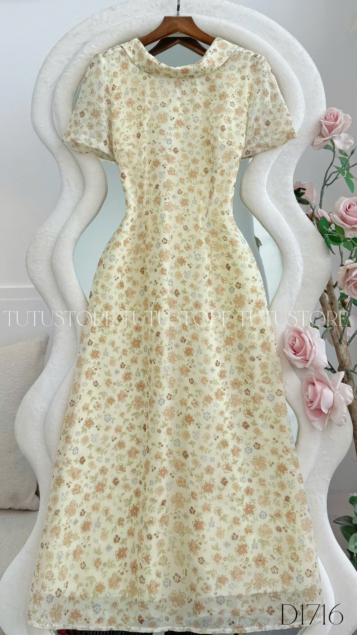 Đầm Thiết Kế Cổ Ngược Dáng Dài Đi Chơi TuTu Store Mã D1716