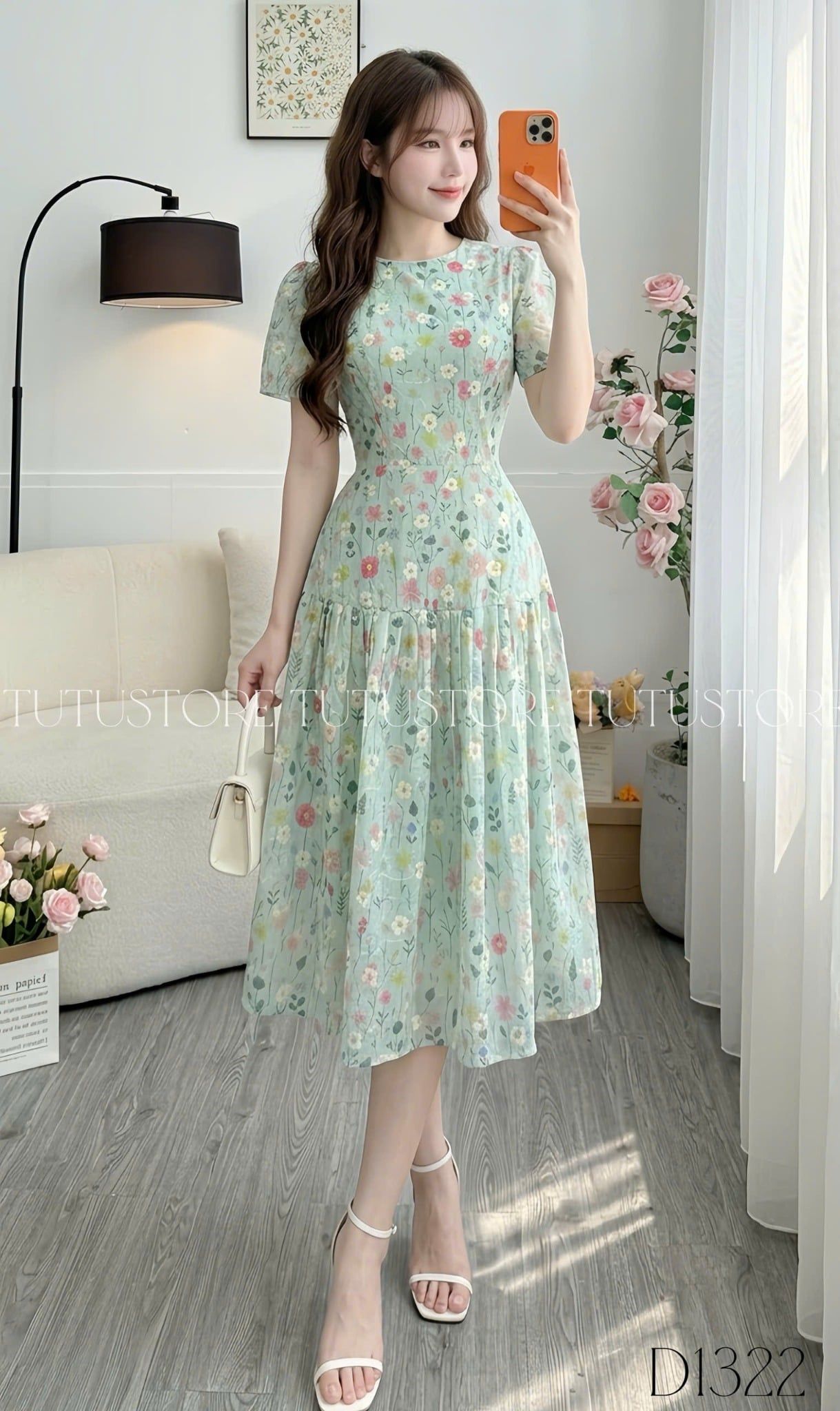 Đầm Kate Thêu Thiết Kế TuTu Store Phù Hợp Đi Chơi Dành Cho Nữ - Mã D1322
