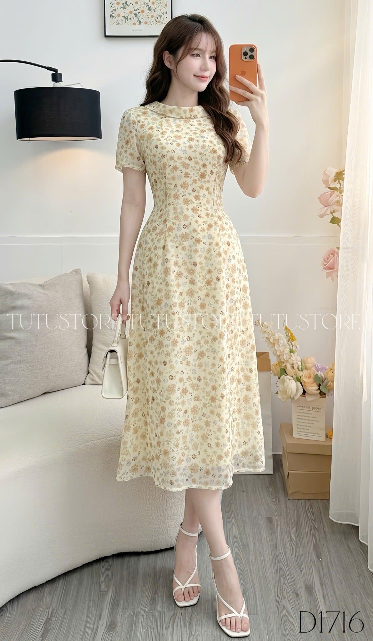Đầm Thiết Kế Cổ Ngược Dáng Dài Đi Chơi TuTu Store Mã D1716