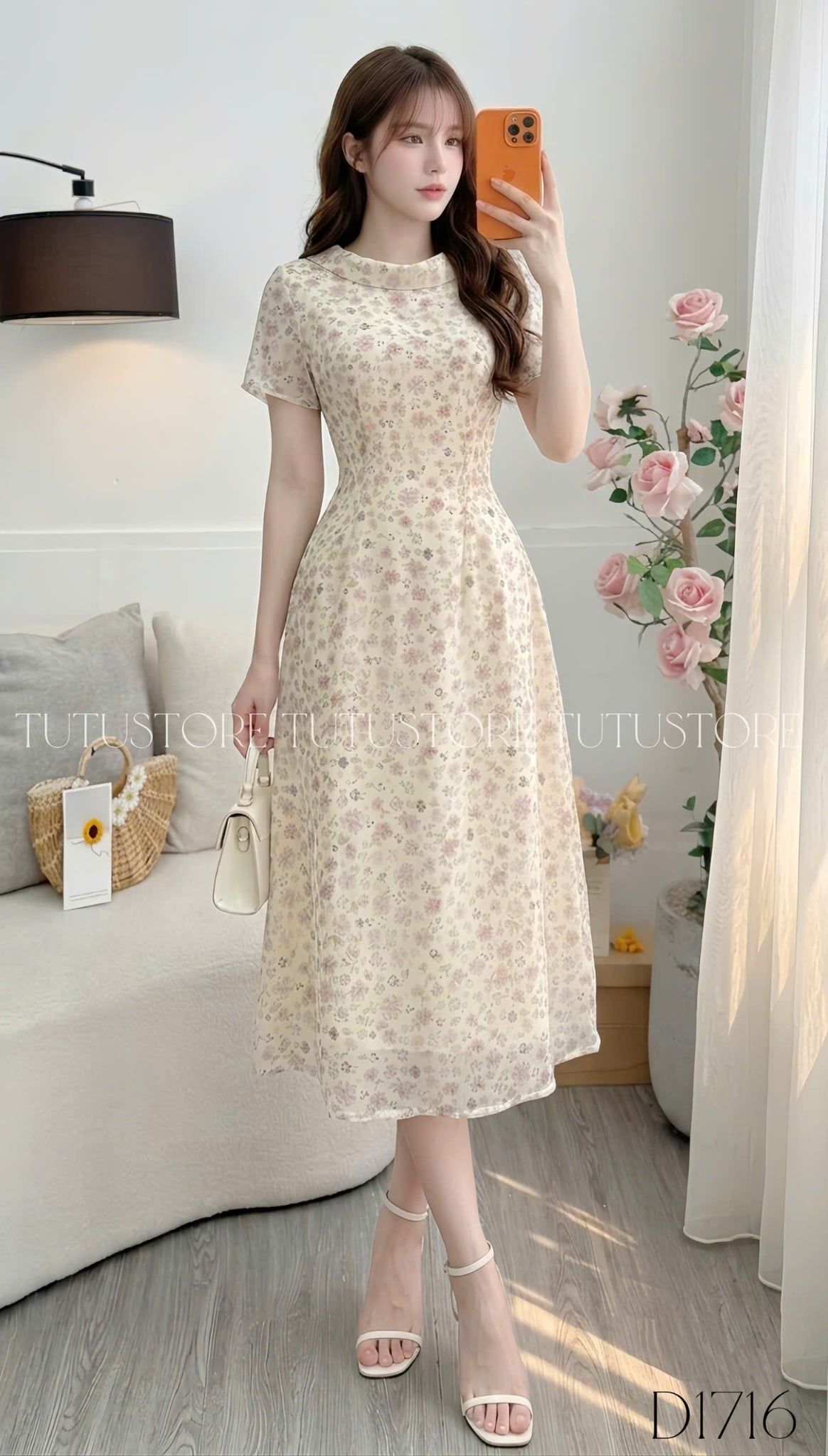 Đầm Thiết Kế Cổ Ngược Dáng Dài Đi Chơi TuTu Store Mã D1716