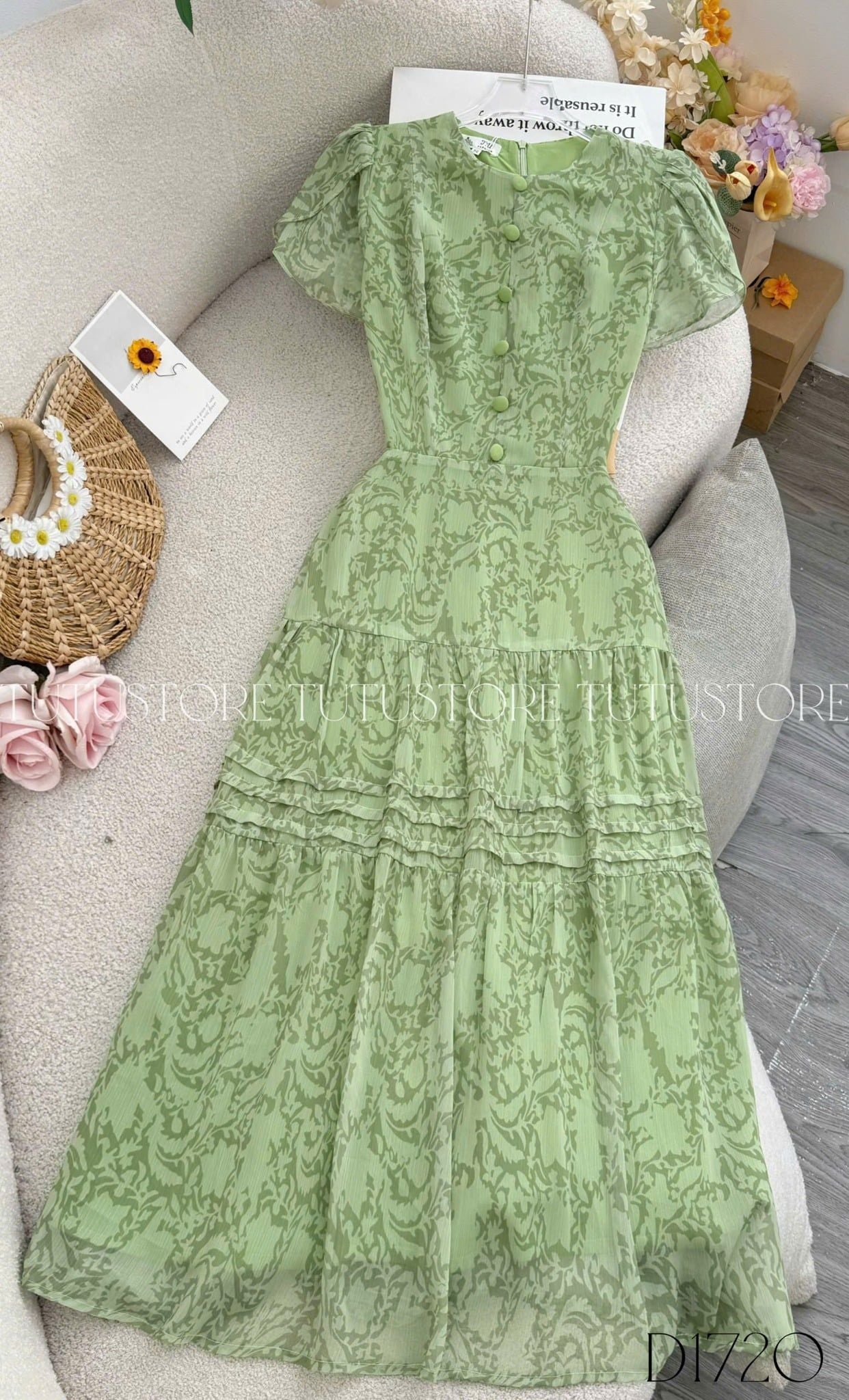 Đầm Thiết Kế Dáng Xòe Đi Chơi TuTu Store Mã D1720