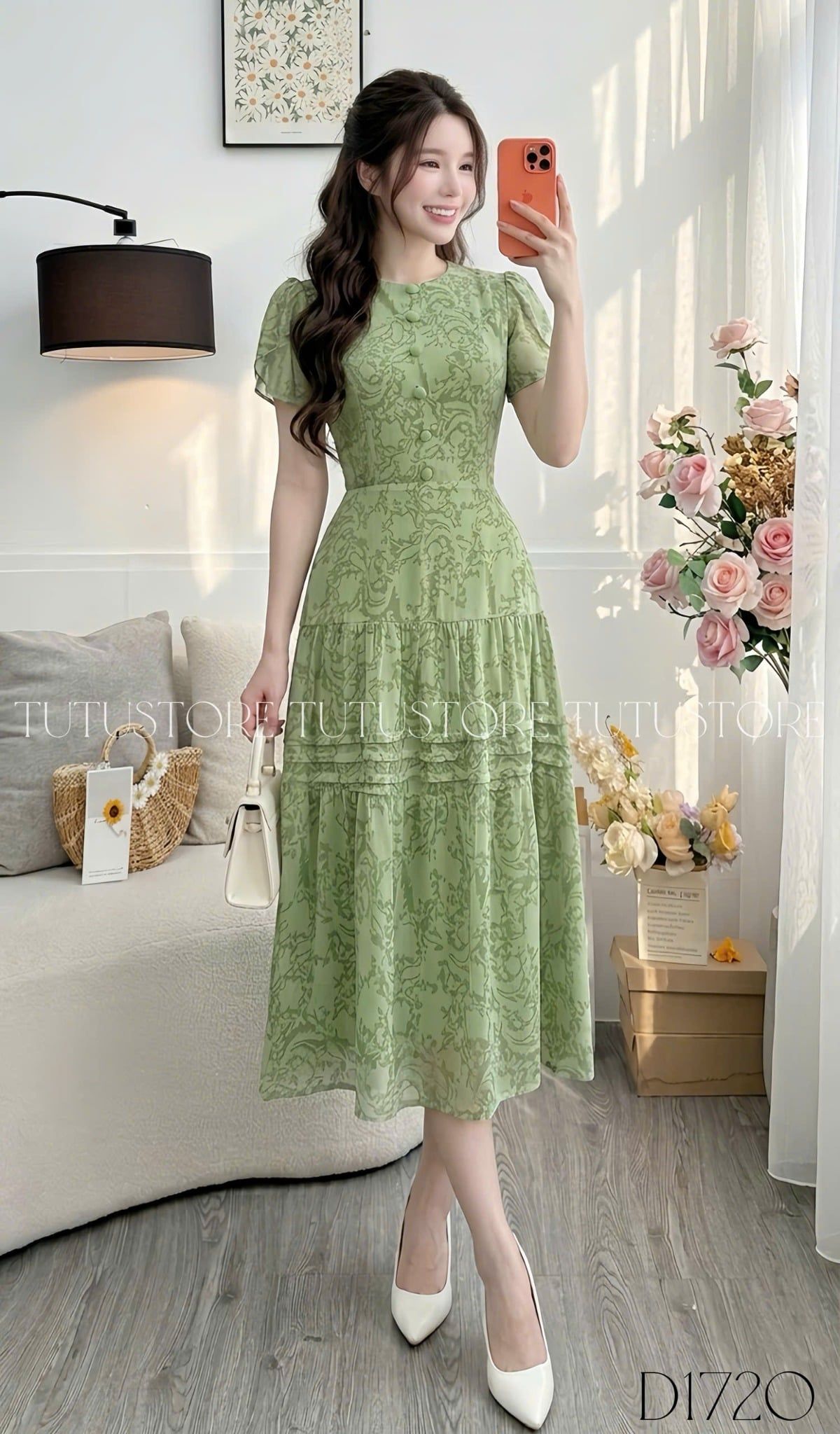 Đầm Thiết Kế Dáng Xòe Đi Chơi TuTu Store Mã D1720