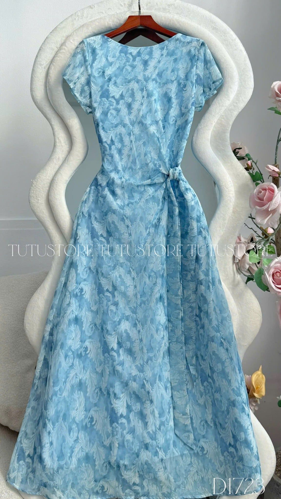 Đầm Voan Thiết Kế Nhấn Eo Dáng Xòe Đi Chơi TuTu Store Mã D1723