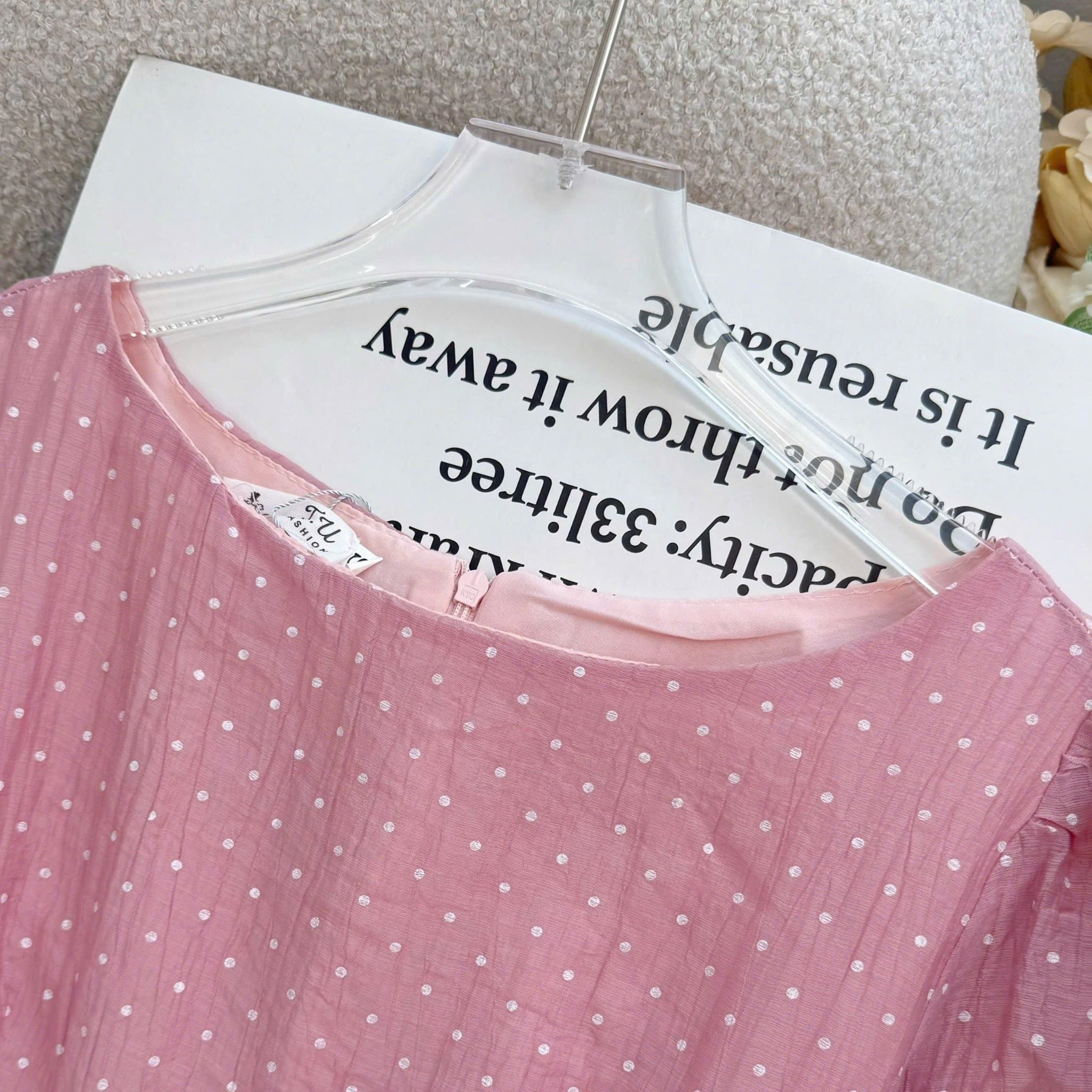 Đầm Thiết Kế Cổ Thuyền Dáng Xòe Nhẹ Nhàng Đi Chơi TuTu Store Mã D1727