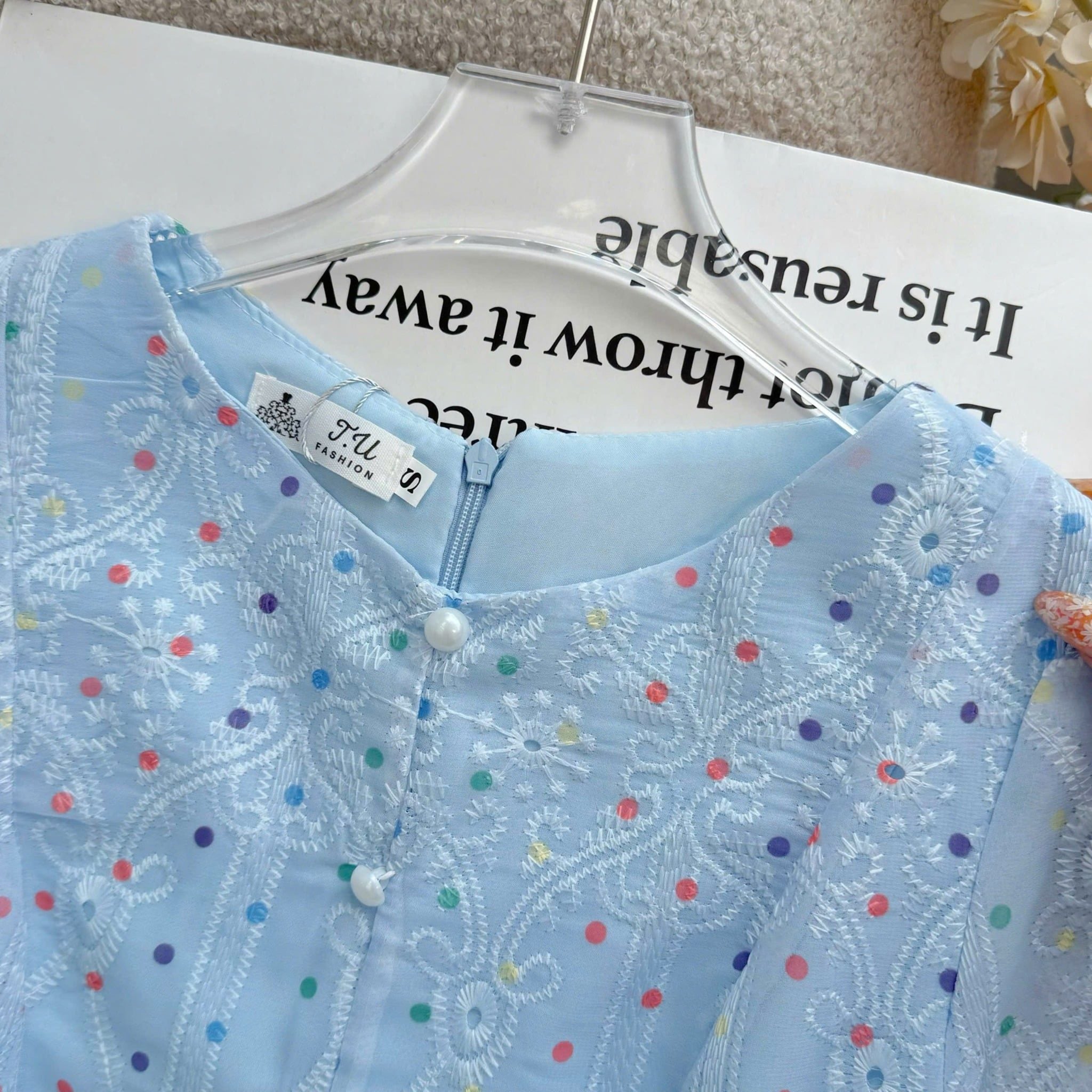 Đầm Thiết Kế Dáng A Chấm Bi Nhẹ Nhàng Đi Chơi TuTu Store Mã D1725