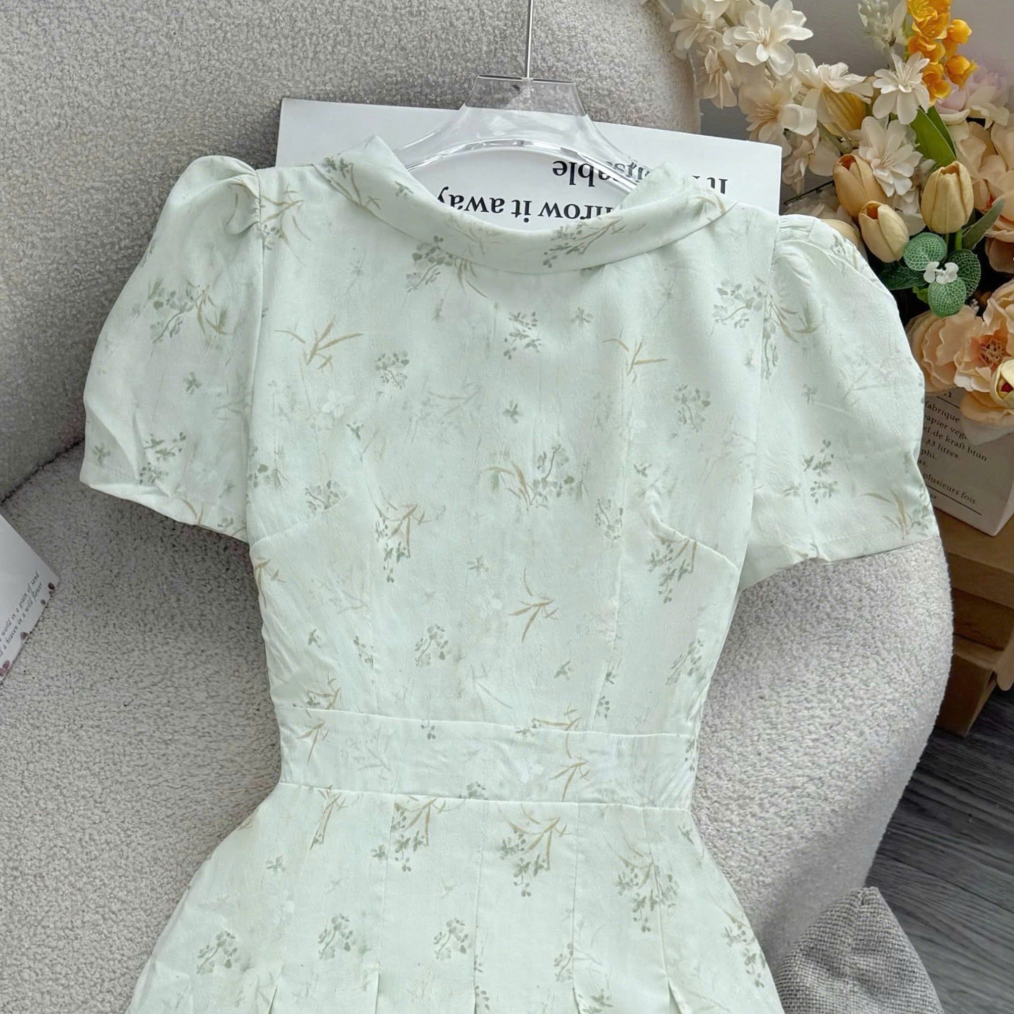 Đầm Hoa Thiết Kế Cổ Tròn Dáng Xòe Thanh Nhã Đi Chơi TuTu Store Mã D1726