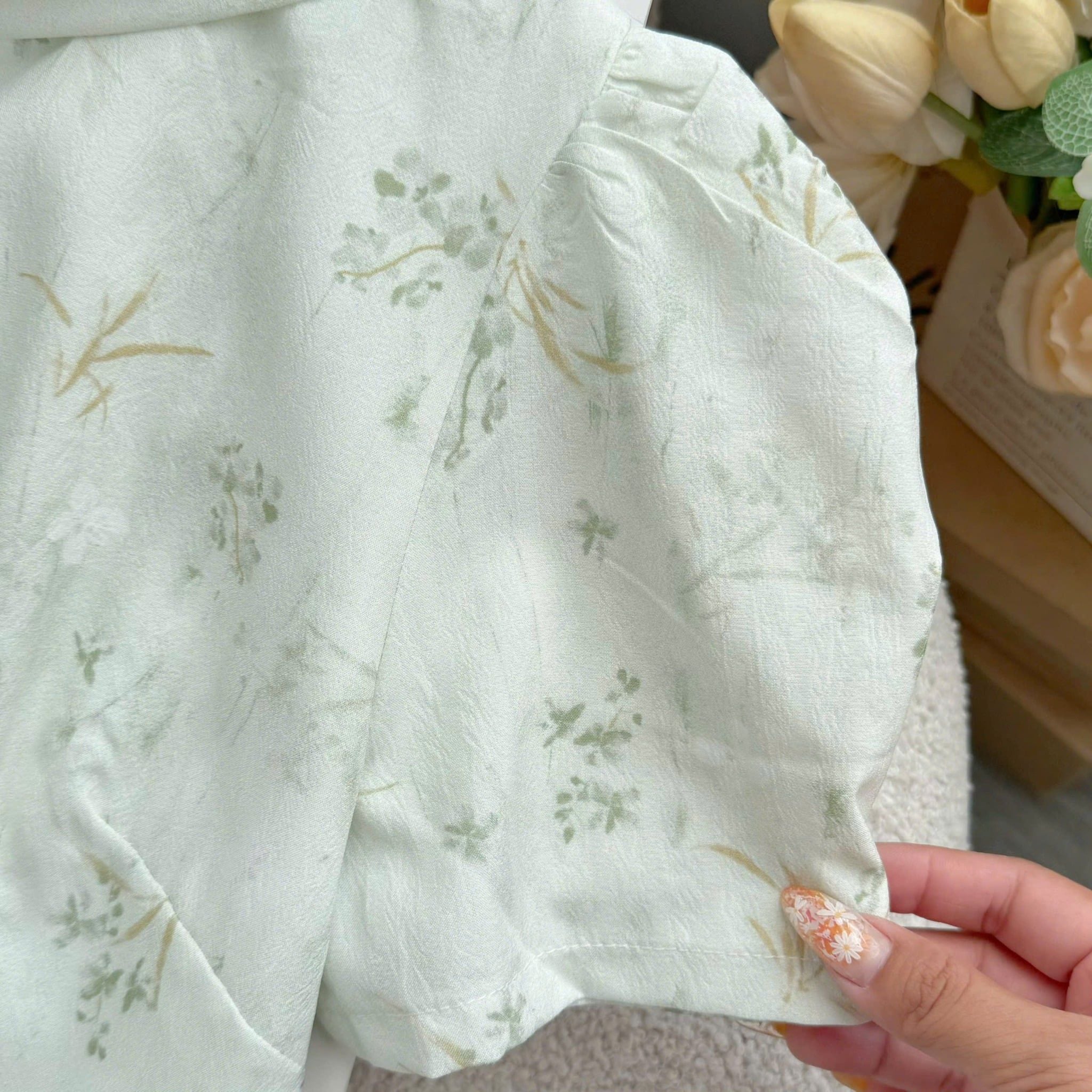 Đầm Hoa Thiết Kế Cổ Tròn Dáng Xòe Thanh Nhã Đi Chơi TuTu Store Mã D1726