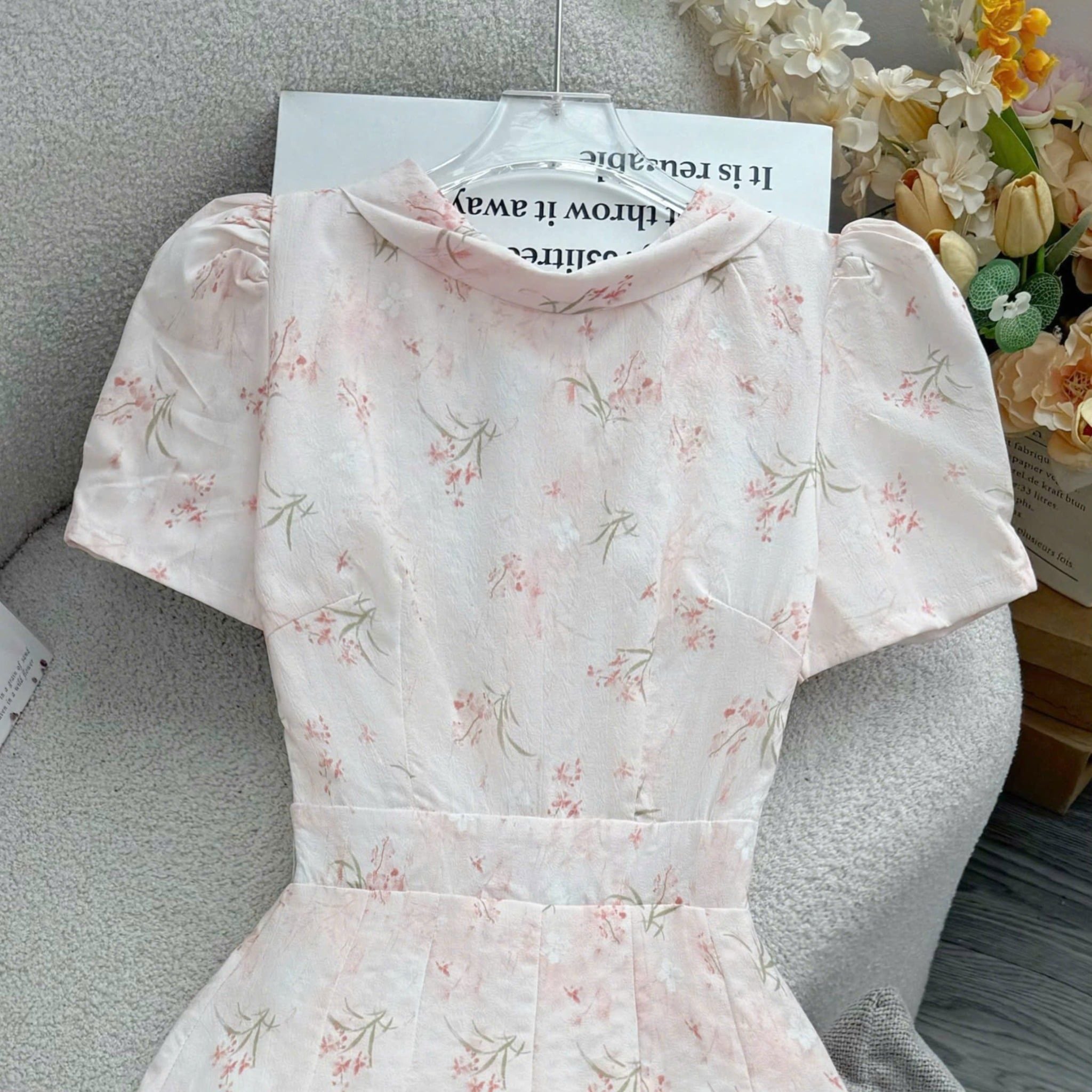 Đầm Hoa Thiết Kế Cổ Tròn Dáng Xòe Thanh Nhã Đi Chơi TuTu Store Mã D1726