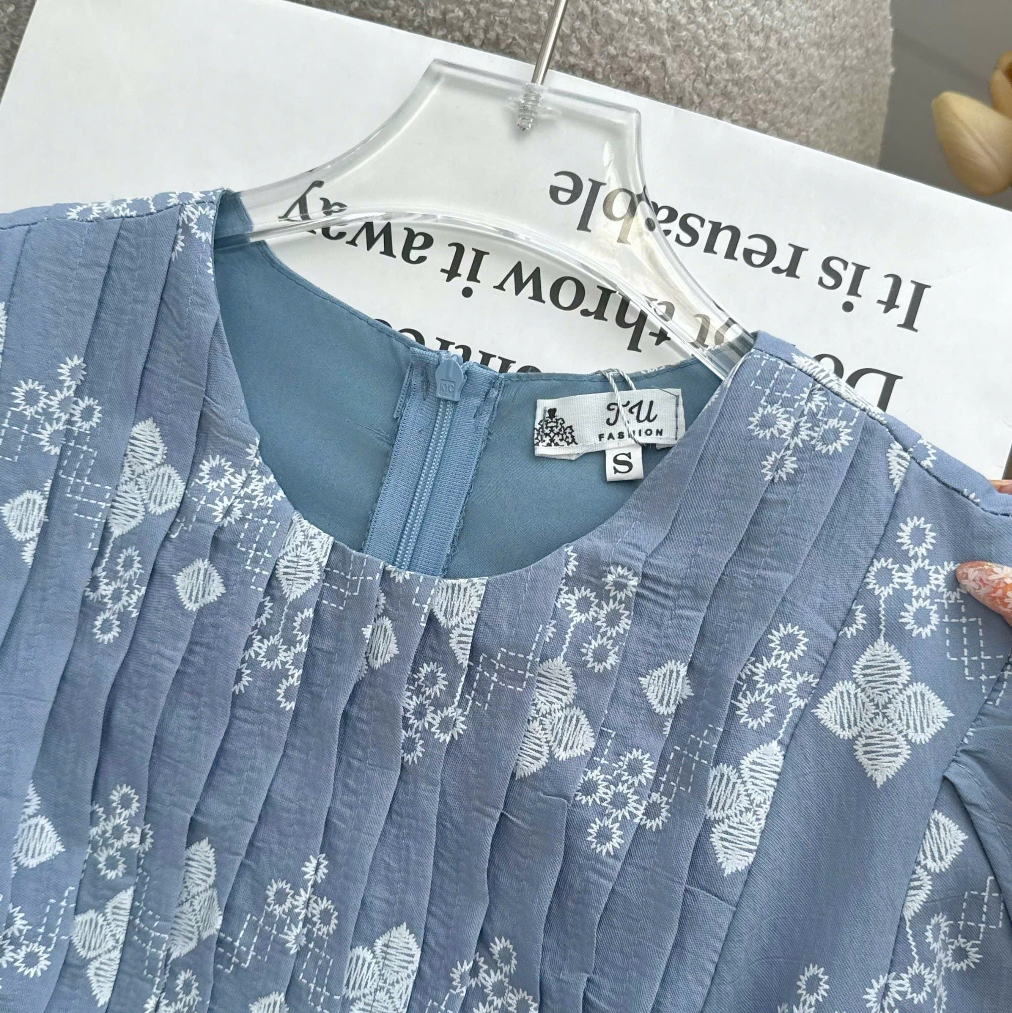 Đầm Thiết Kể Cổ Tròn Dáng Dài Đi Chơi TuTu Store Mã D1728