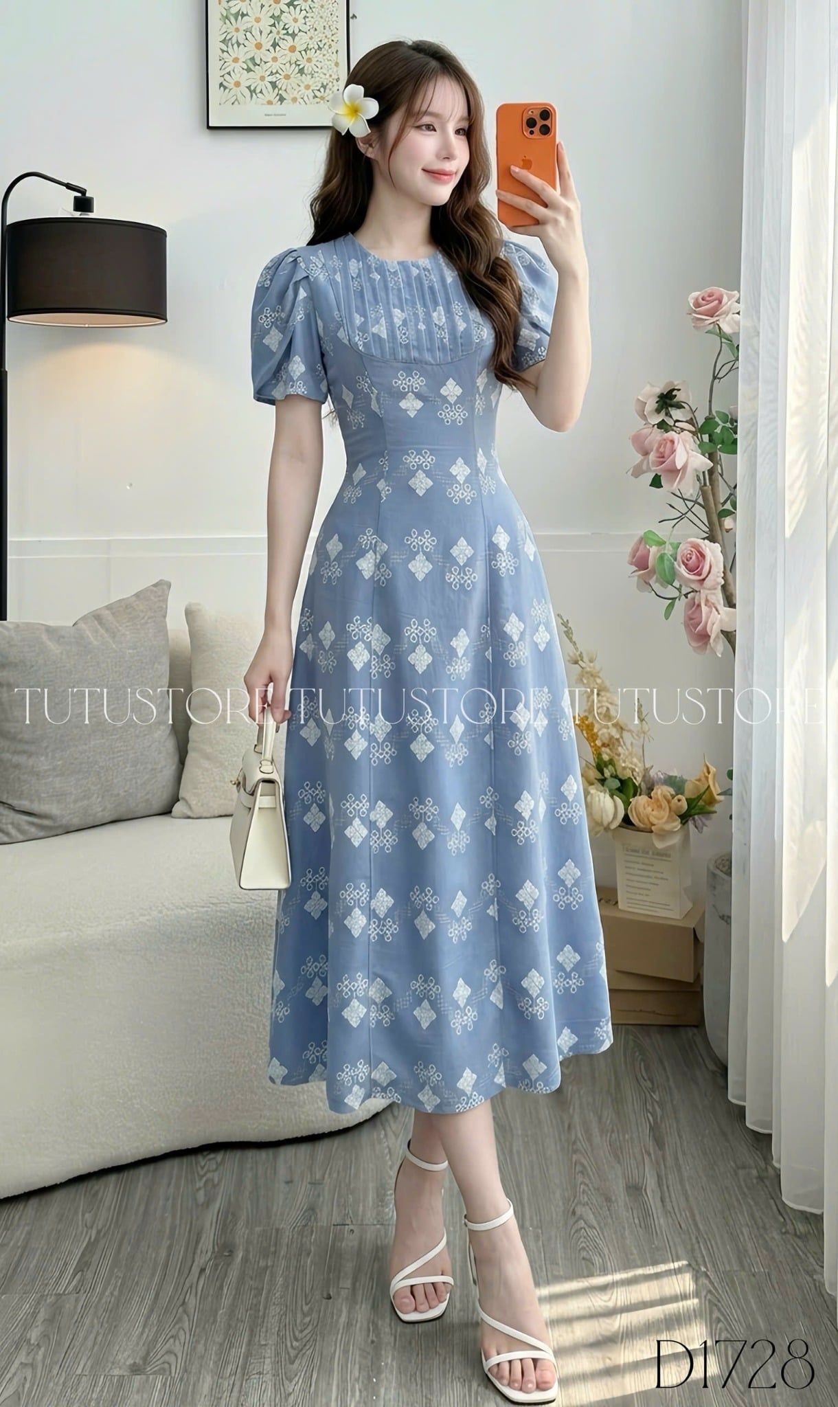 Đầm Thiết Kể Cổ Tròn Dáng Dài Đi Chơi TuTu Store Mã D1728