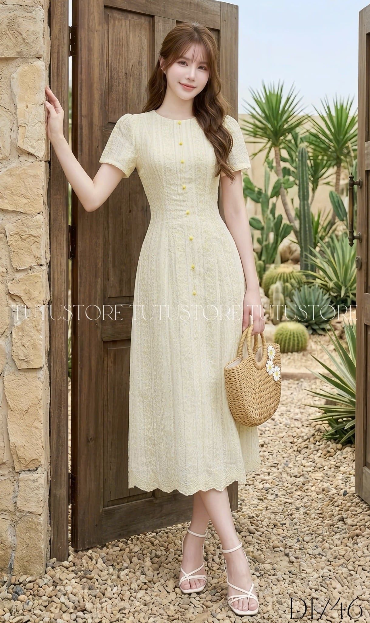 Đầm Thiết Kế Cổ Tròn Dáng Dài Đi Tiệc TuTu Store Mã D1746