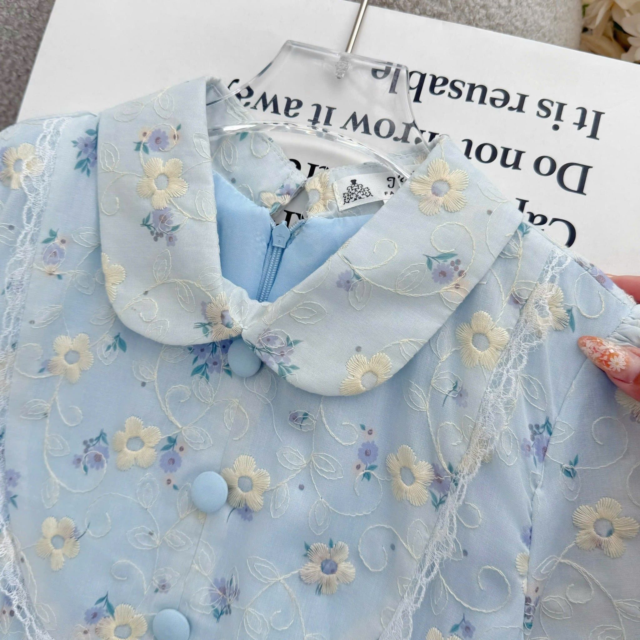 Đầm Thiết Kế Cổ Tròn Kiểu Sơ Mi Dáng Xòe Nữ Tính TuTu Store Mã D1729