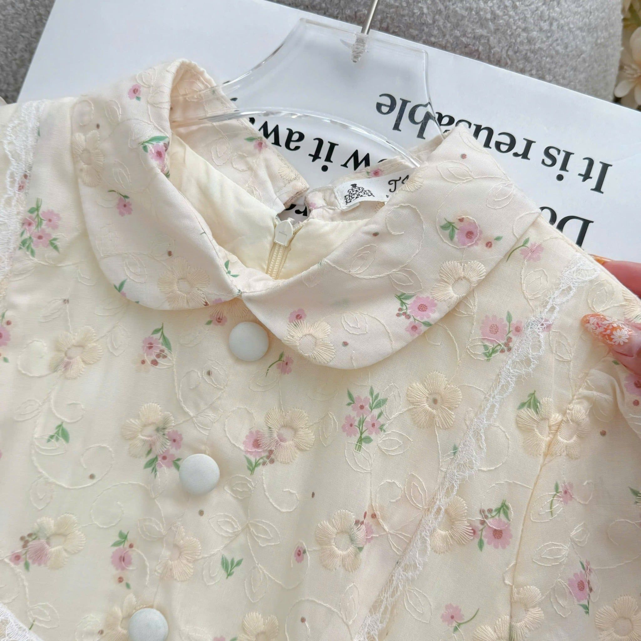 Đầm Thiết Kế Cổ Tròn Kiểu Sơ Mi Dáng Xòe Nữ Tính TuTu Store Mã D1729