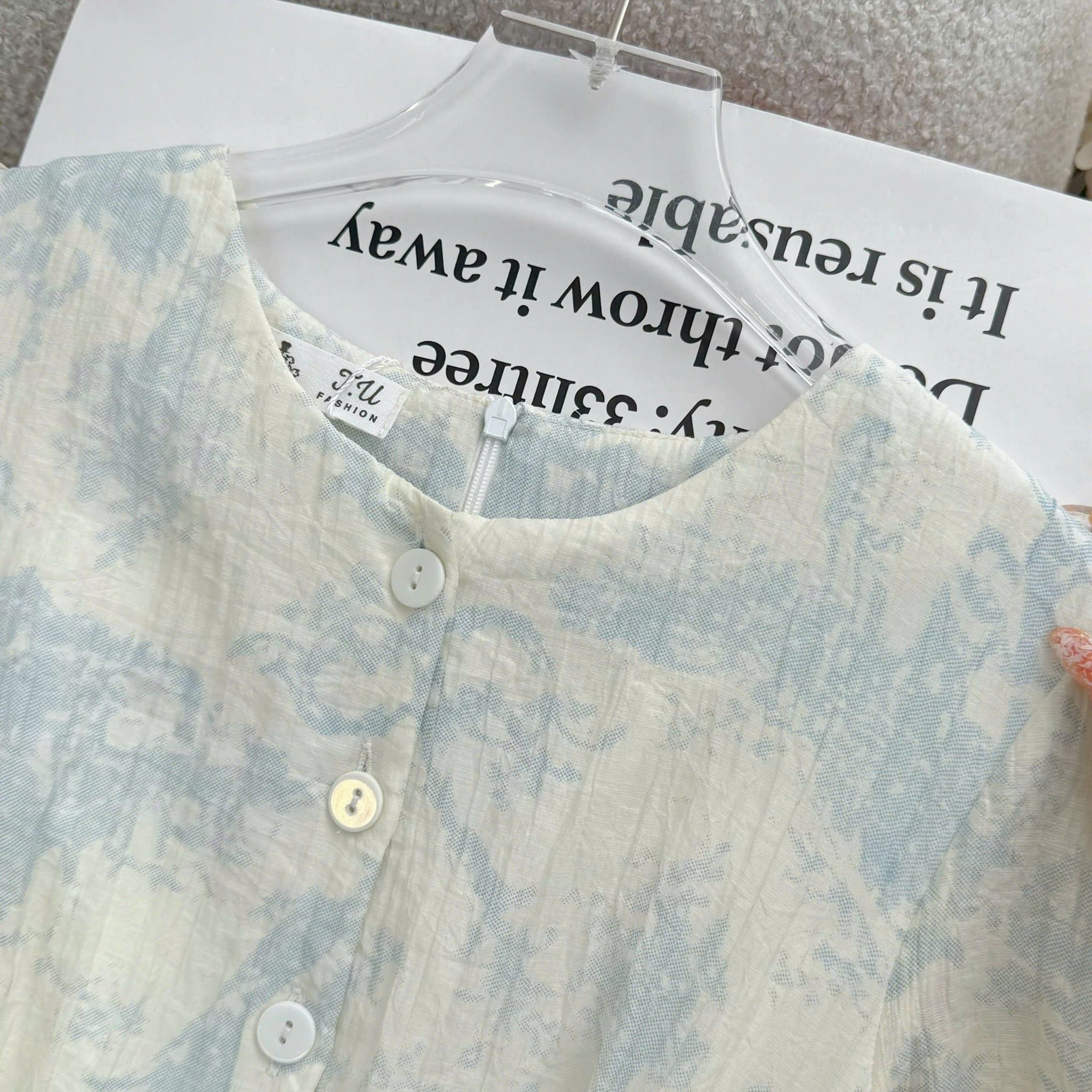 Đầm Thiết Kế Cổ Tròn Xếp Ly Dáng Xòe Đi Chơi TuTu Store Mã D1741