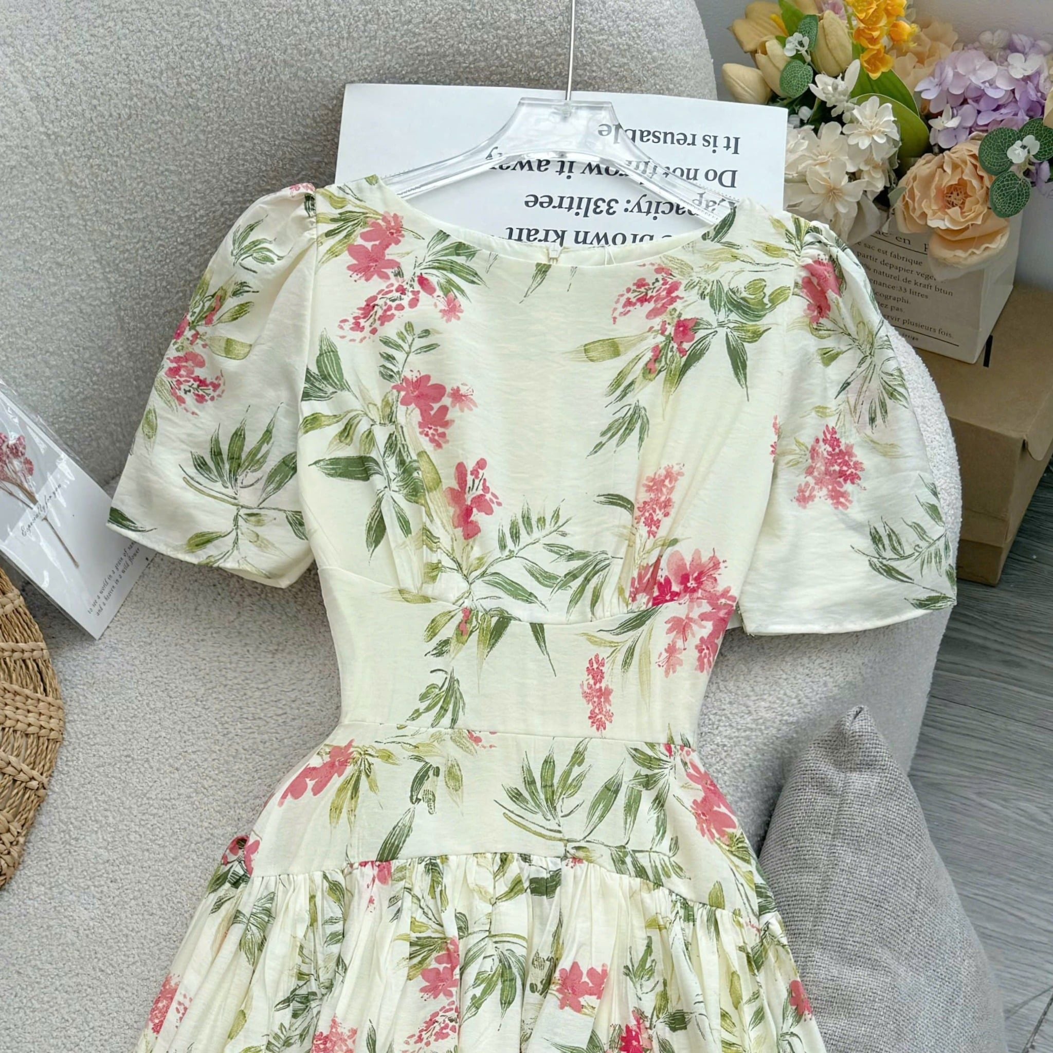 Đầm Thiết Kế Cổ Tròn Dáng Xòe Đi Chơi TuTu Store Mã D1715
