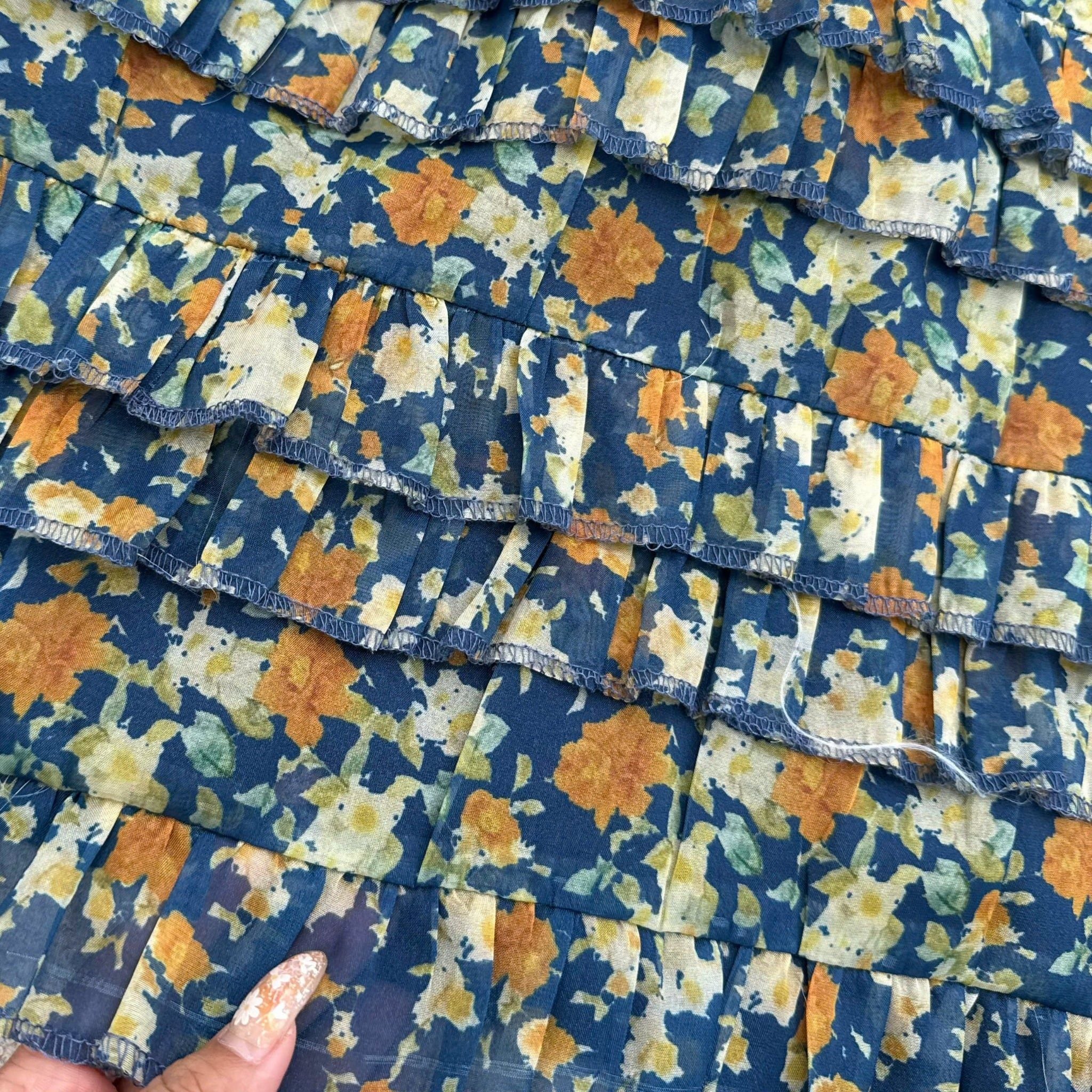 Đầm Voan Thiết Kế Cổ Sơ Mi Tay Dài Dáng Xòe TuTu Store Mã D1689