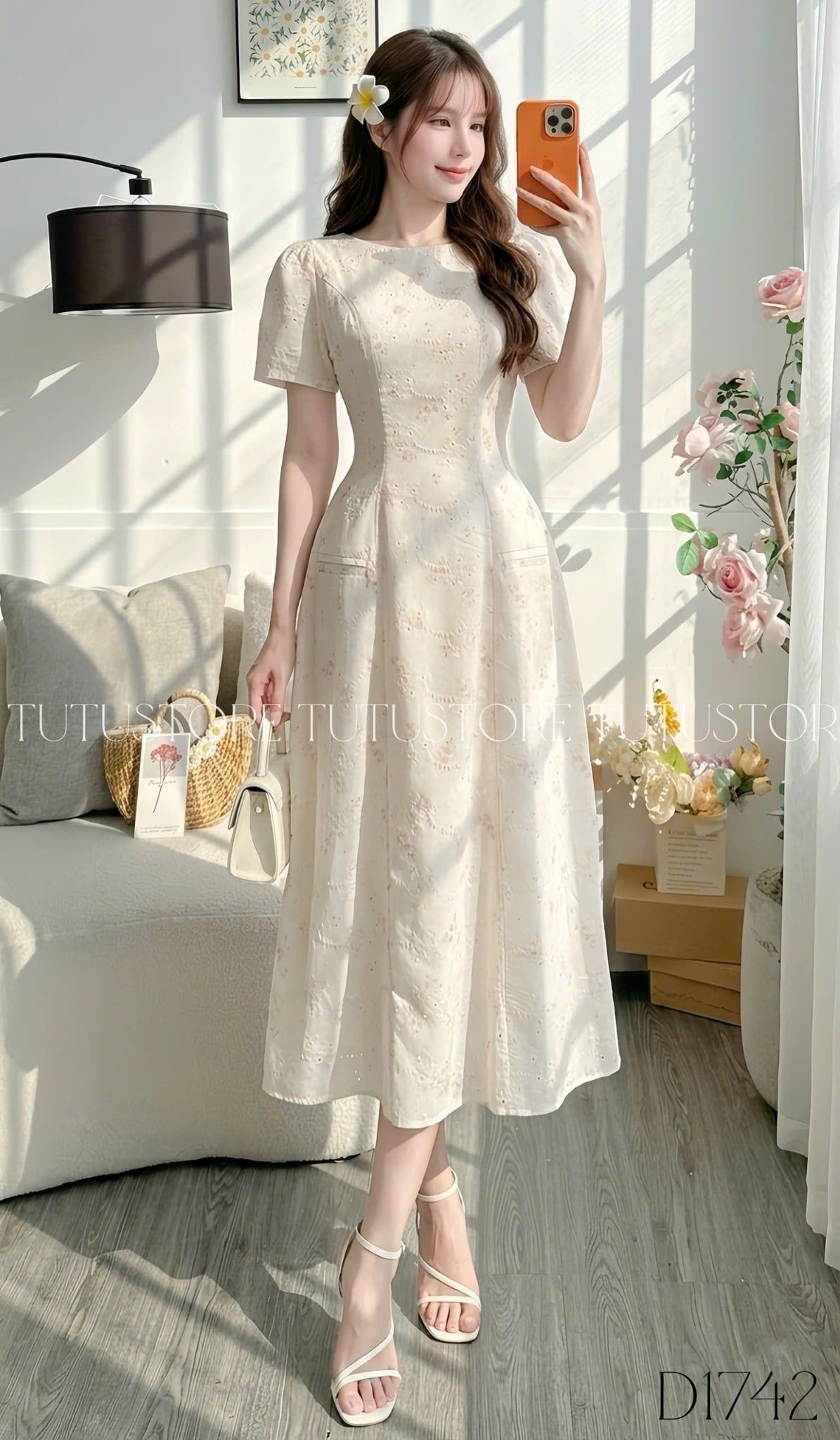 Đầm Thiết Kế Cổ Thuyền Dáng Xòe Đi Chơi TuTu Store Mã D1742
