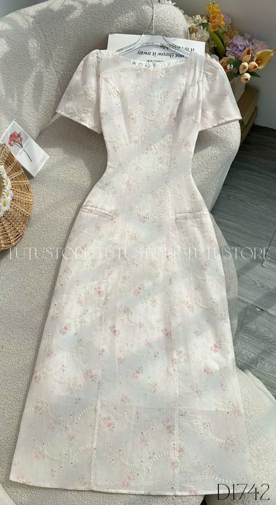 Đầm Thiết Kế Cổ Thuyền Dáng Xòe Đi Chơi TuTu Store Mã D1742