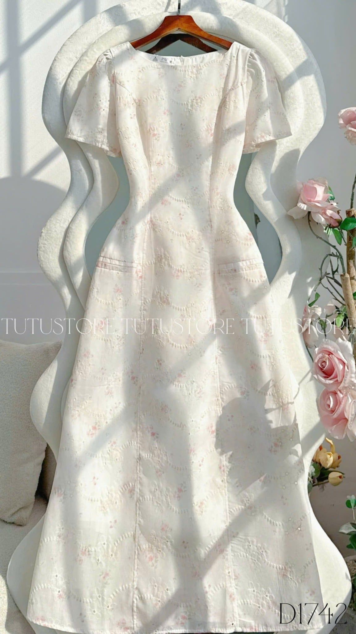 Đầm Thiết Kế Cổ Thuyền Dáng Xòe Đi Chơi TuTu Store Mã D1742