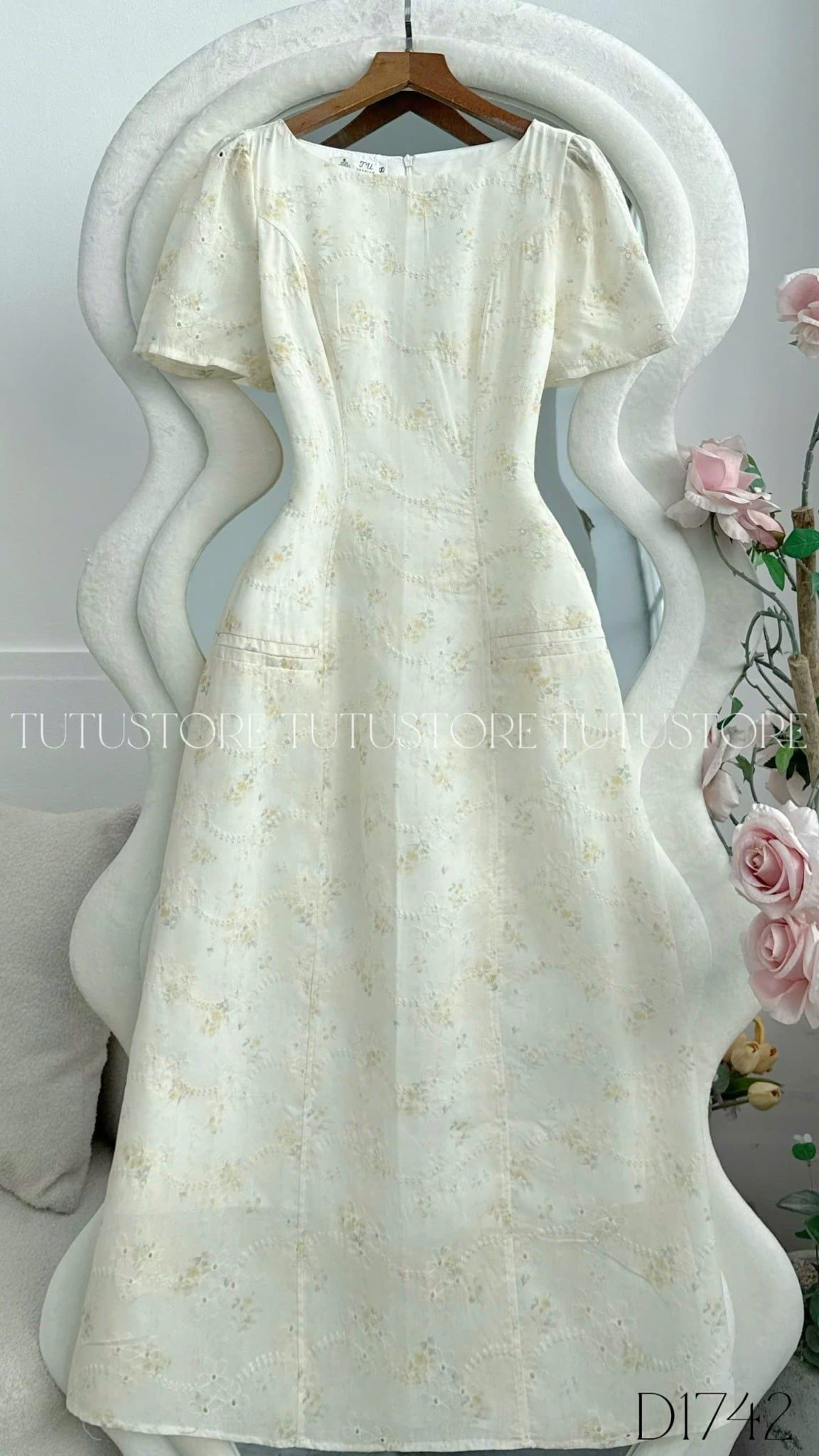 Đầm Thiết Kế Cổ Thuyền Dáng Xòe Đi Chơi TuTu Store Mã D1742