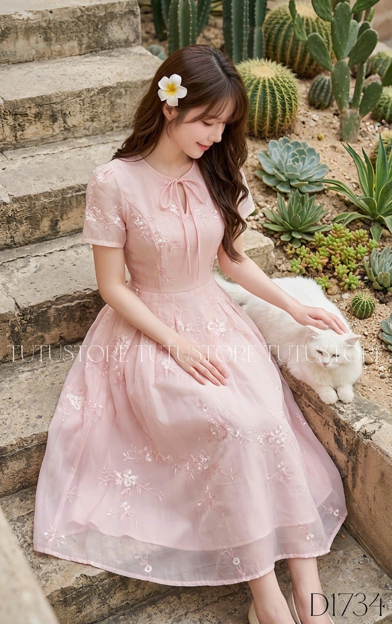 Đầm Thiết Kế Dáng Xòe Nhẹ Nhàng Đi Chơi TuTu Store Mã D1734