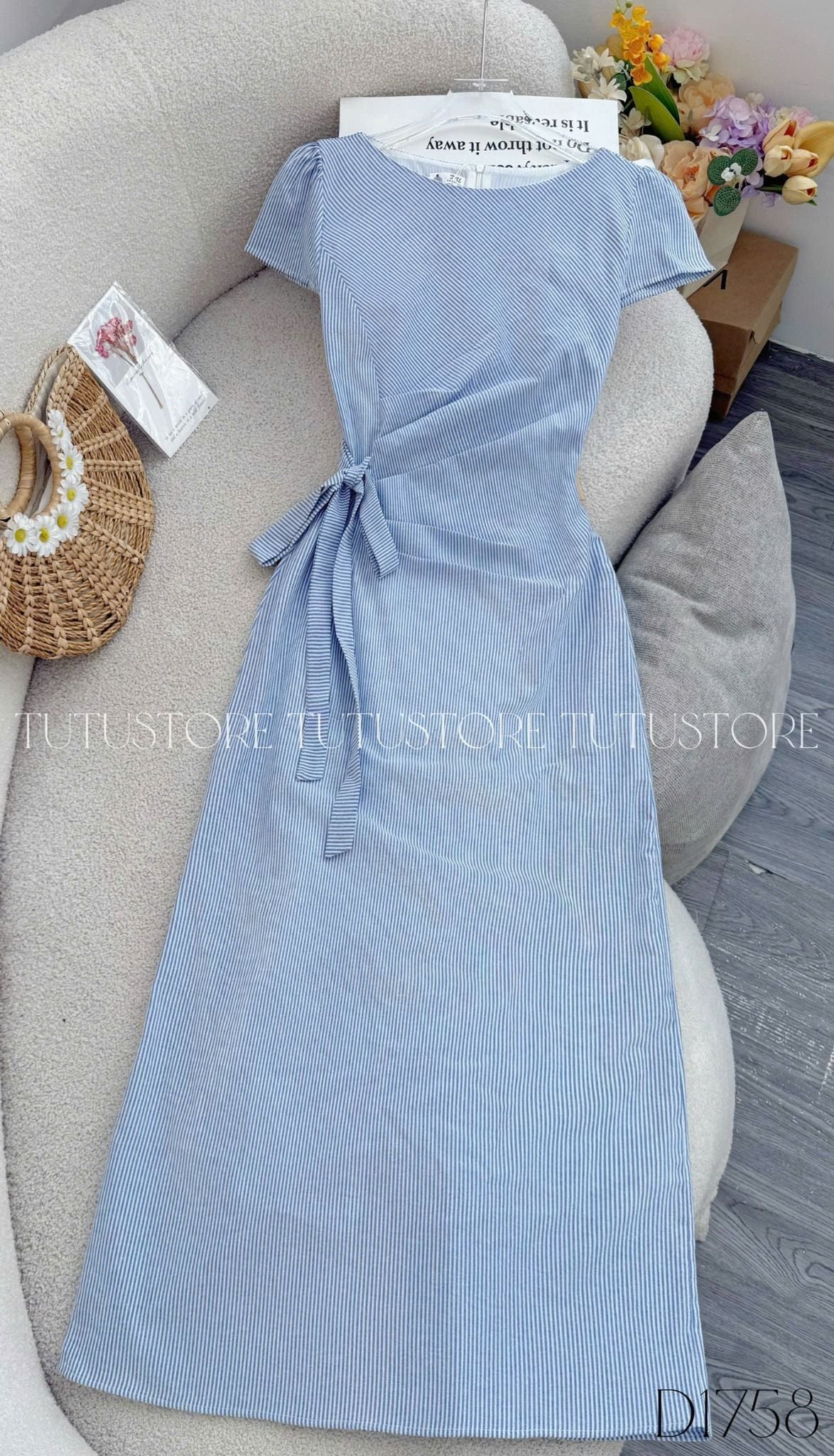Đầm Thiết Kế Buộc Eo Dáng Dài Đi Chơi TuTu Store Mã D1758