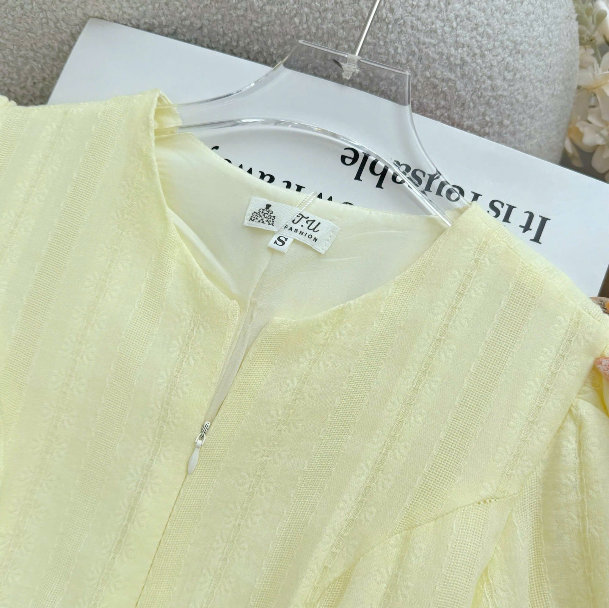 Đầm Thiết Kế Dây Kéo Trước Tay Bí Xinh Xắn Đi Chơi TuTu Store Mã D1749
