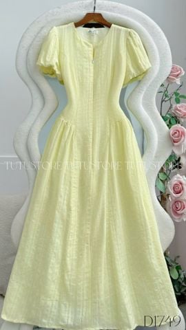 Đầm Thiết Kế Dây Kéo Trước Tay Bí Xinh Xắn Đi Chơi TuTu Store Mã D1749