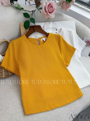 Áo Thiết Kế Cổ Tròn Đơn Giản Đi Chơi Thiết Kế TuTu Store Mã AS665