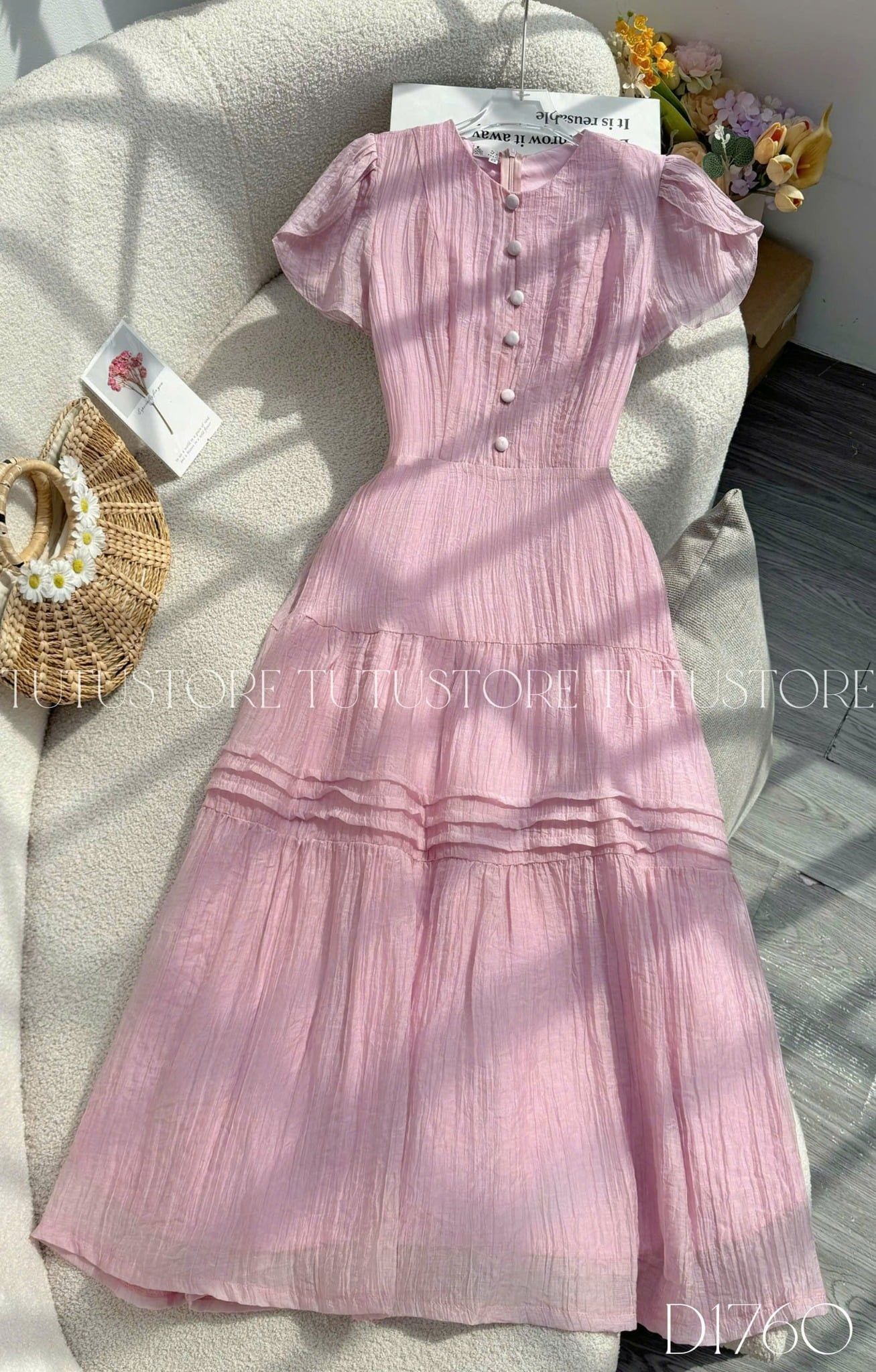 Đầm Thiết Kế Chiết Eo Tùng Xòe Đi Chơi TuTu Store Mã D1760