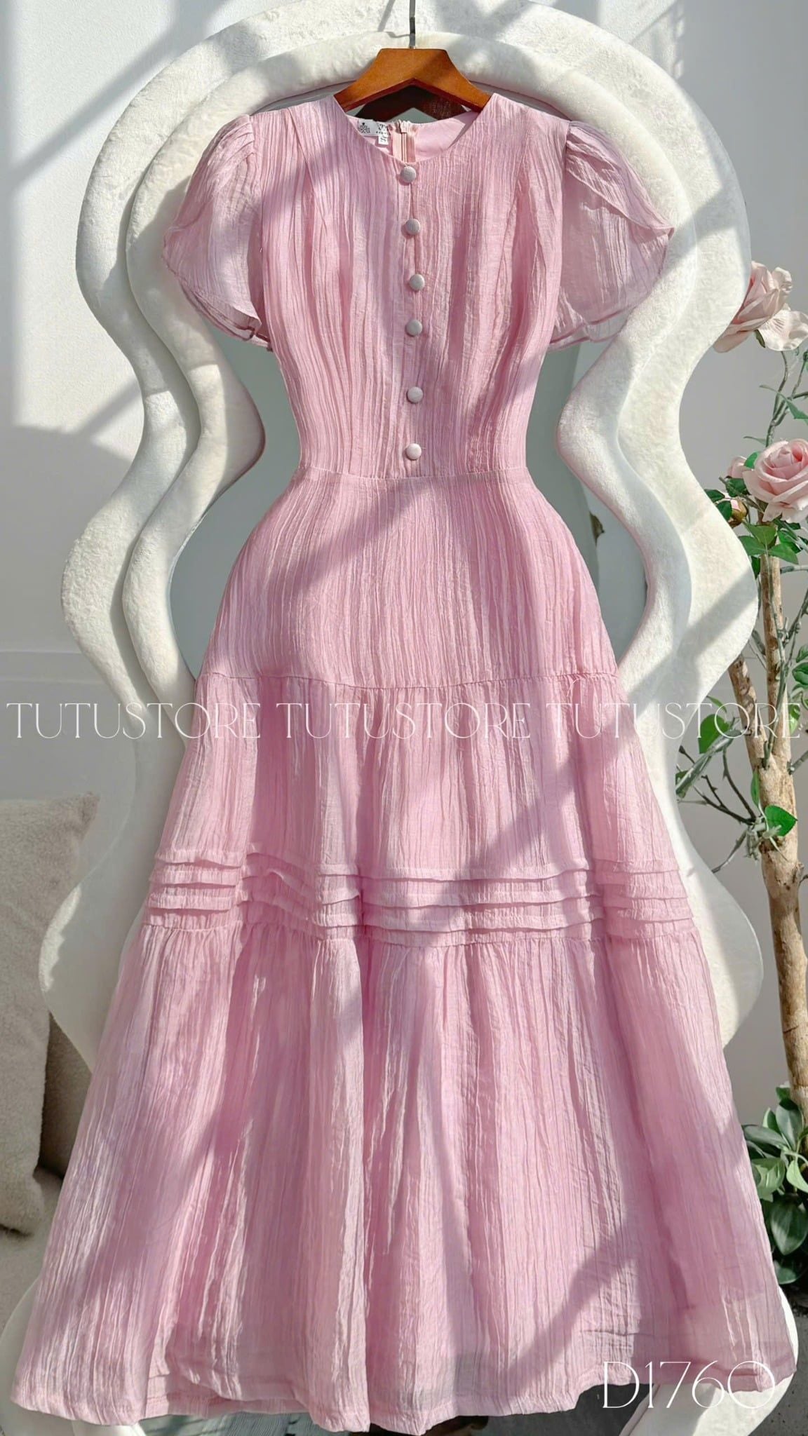 Đầm Thiết Kế Chiết Eo Tùng Xòe Đi Chơi TuTu Store Mã D1760