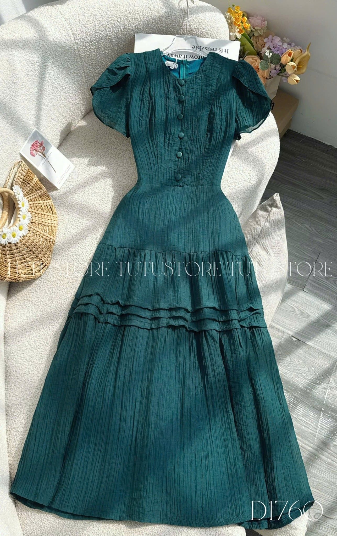 Đầm Thiết Kế Chiết Eo Tùng Xòe Đi Chơi TuTu Store Mã D1760
