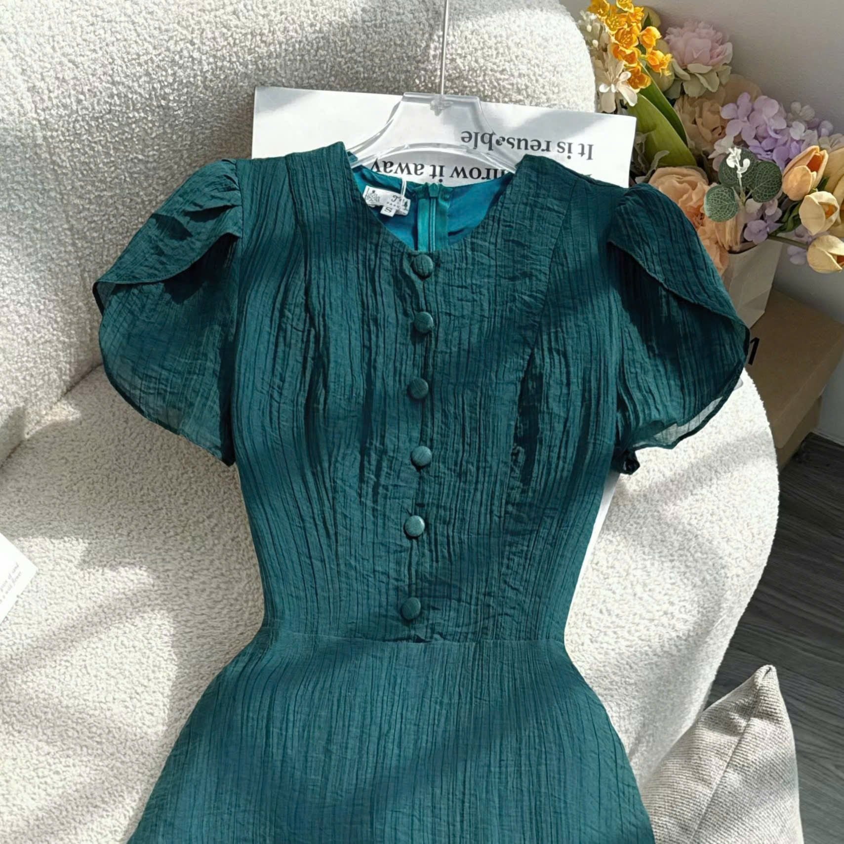 Đầm Thiết Kế Chiết Eo Tùng Xòe Đi Chơi TuTu Store Mã D1760